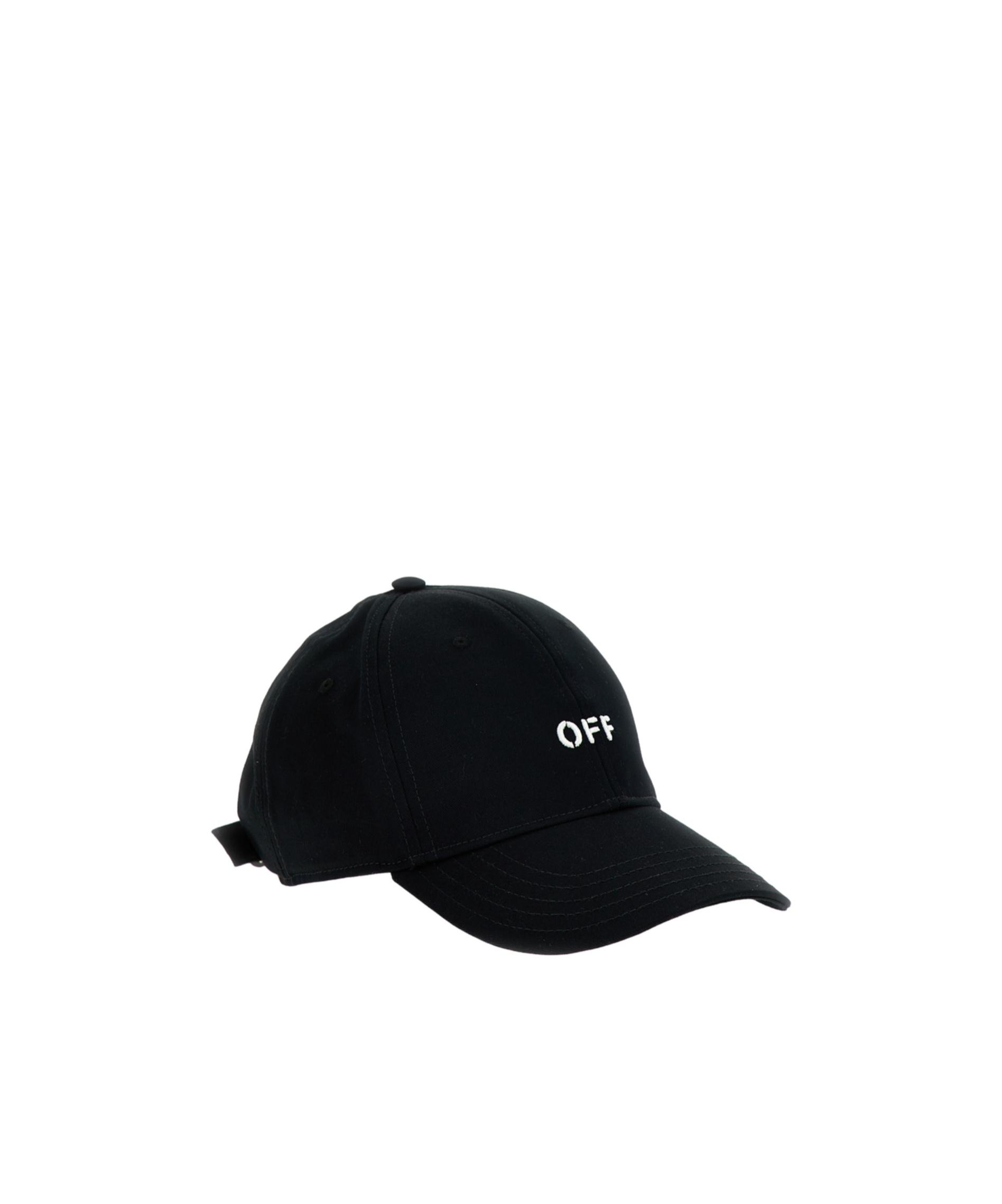 OFF-WHITE Logo-embroidered Baseball Cap With Curved Peak In Black Product Image