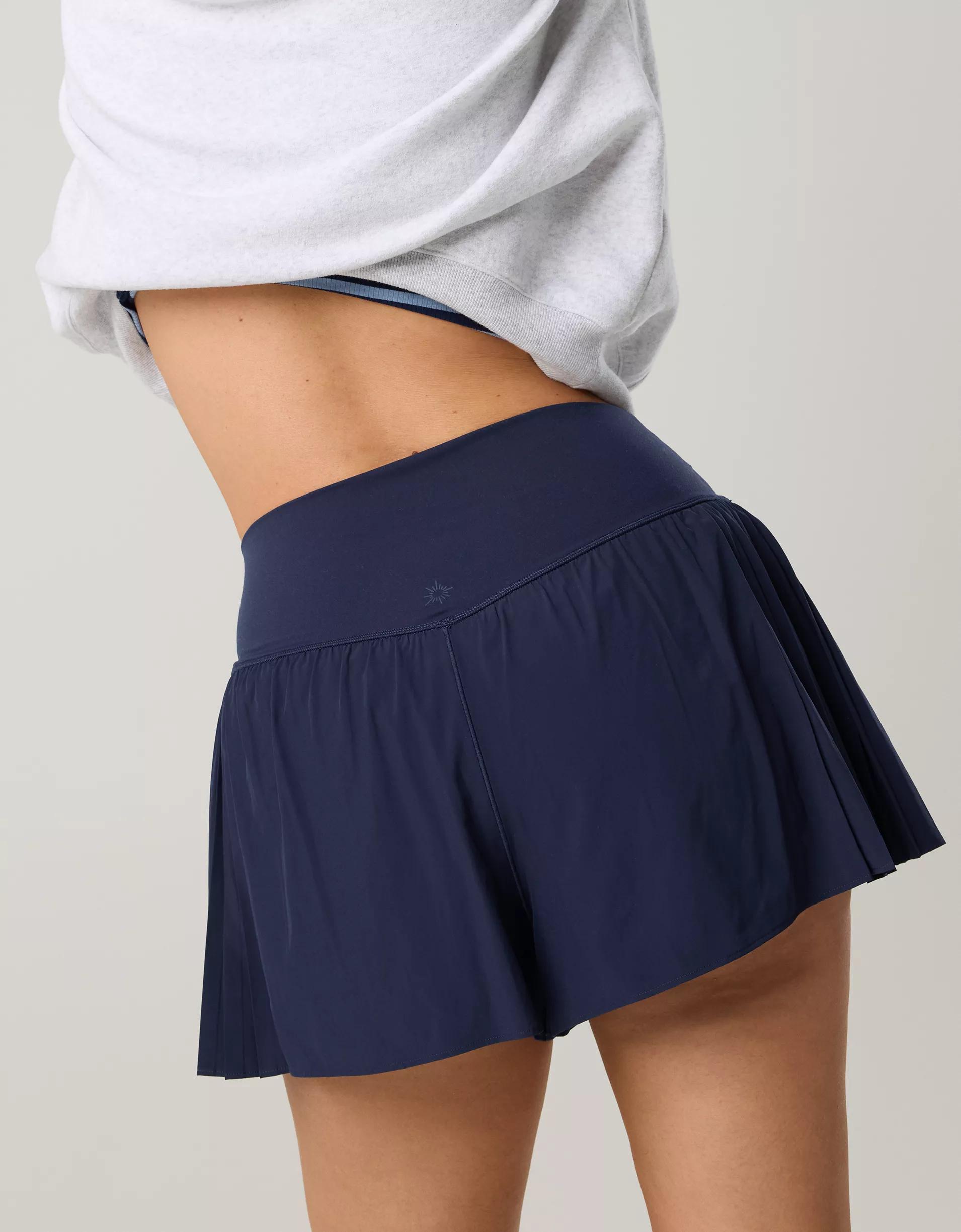 OFFLINE By Aerie Real Me Pleated Flowy Short Product Image