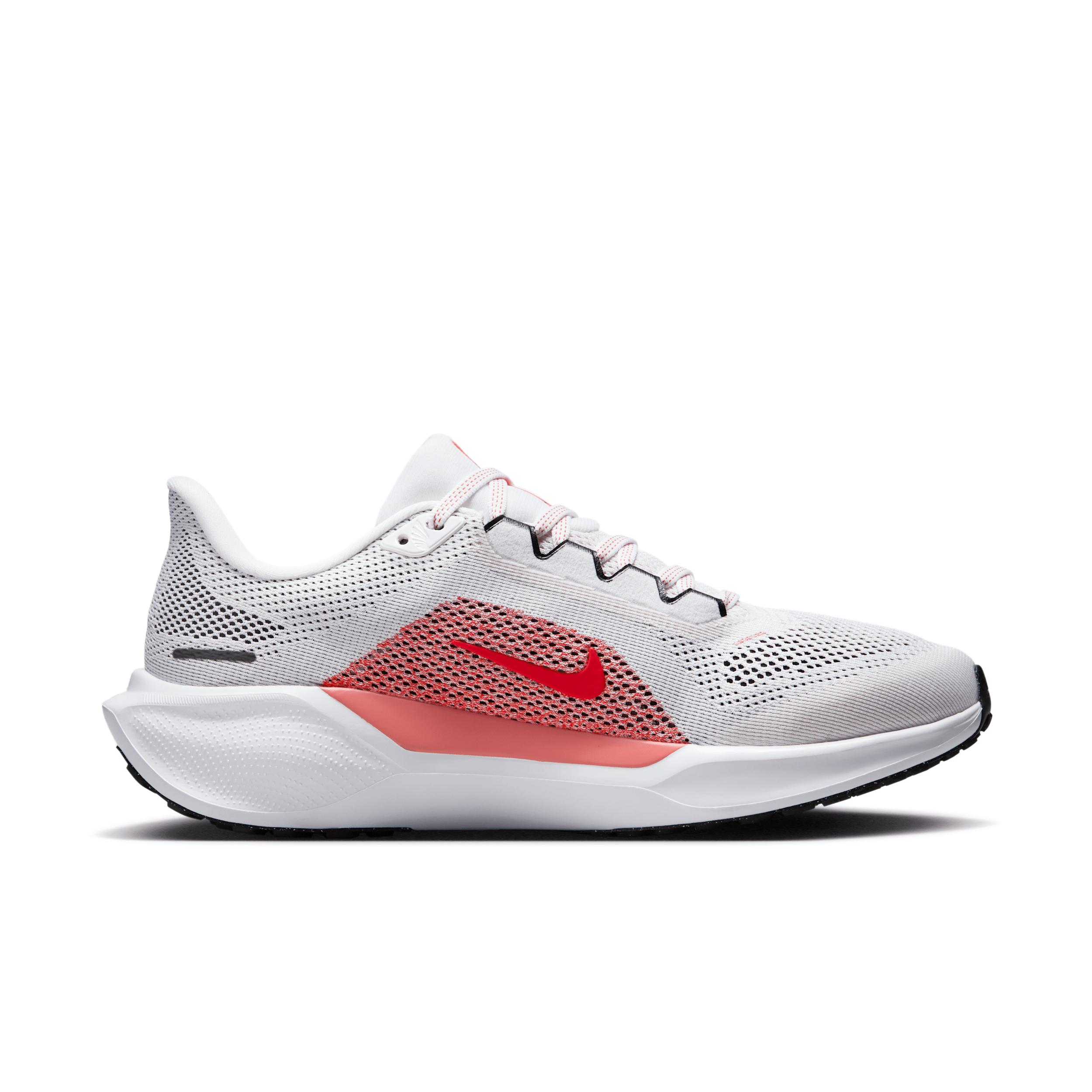 Nike Womens Pegasus 41 Running Shoes in White/Bright Crimson/Magic Ember Product Image