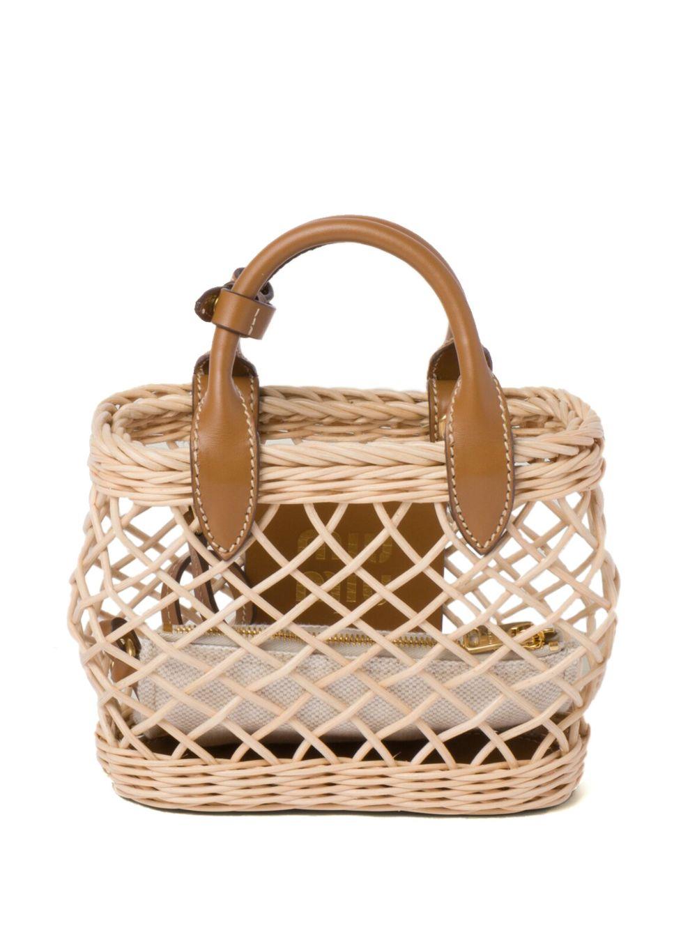 woven basket tote bag Product Image
