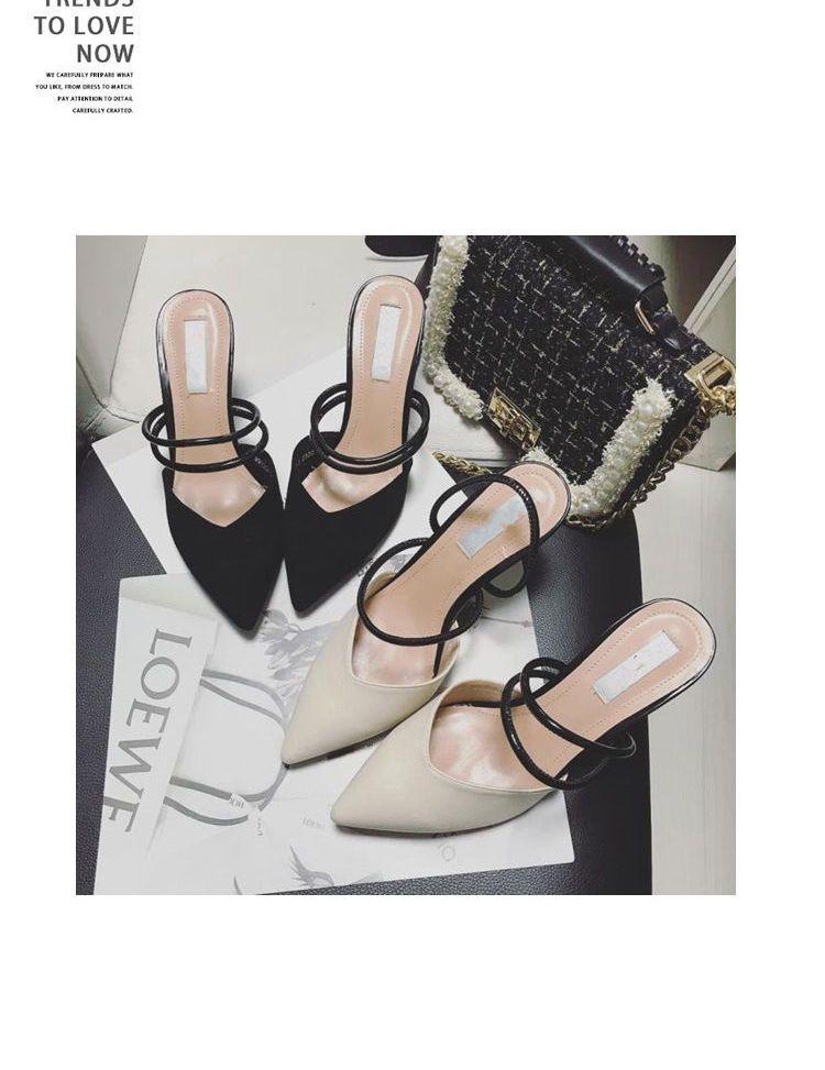 Pointy Toe Kitten Heel Sandals Product Image