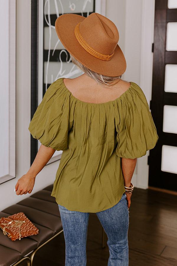 City Dream Shift Top In Lime Product Image