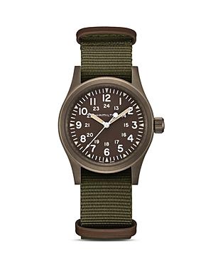 Hamilton Khaki Field Mechanical Canvas Strap Watch Product Image