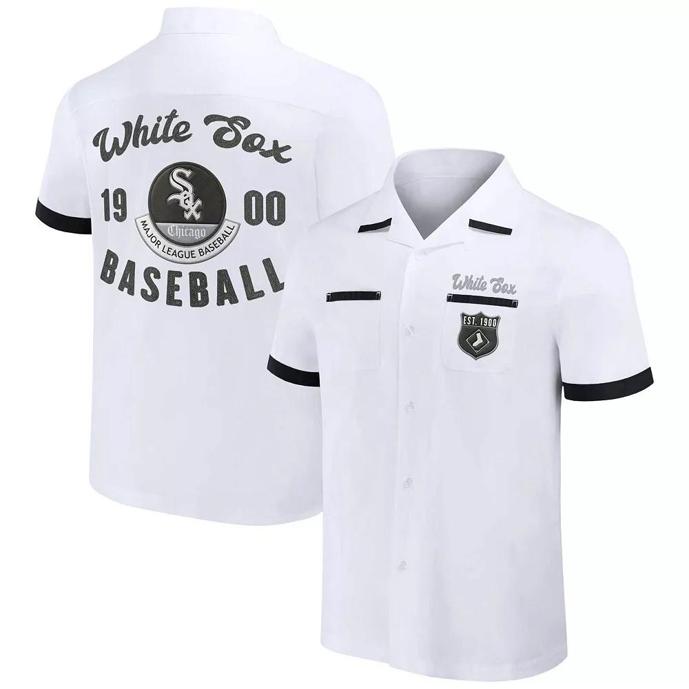 Men's Darius Rucker Collection by Fanatics White Chicago White Sox Bowling Button-Up Shirt,  Product Image