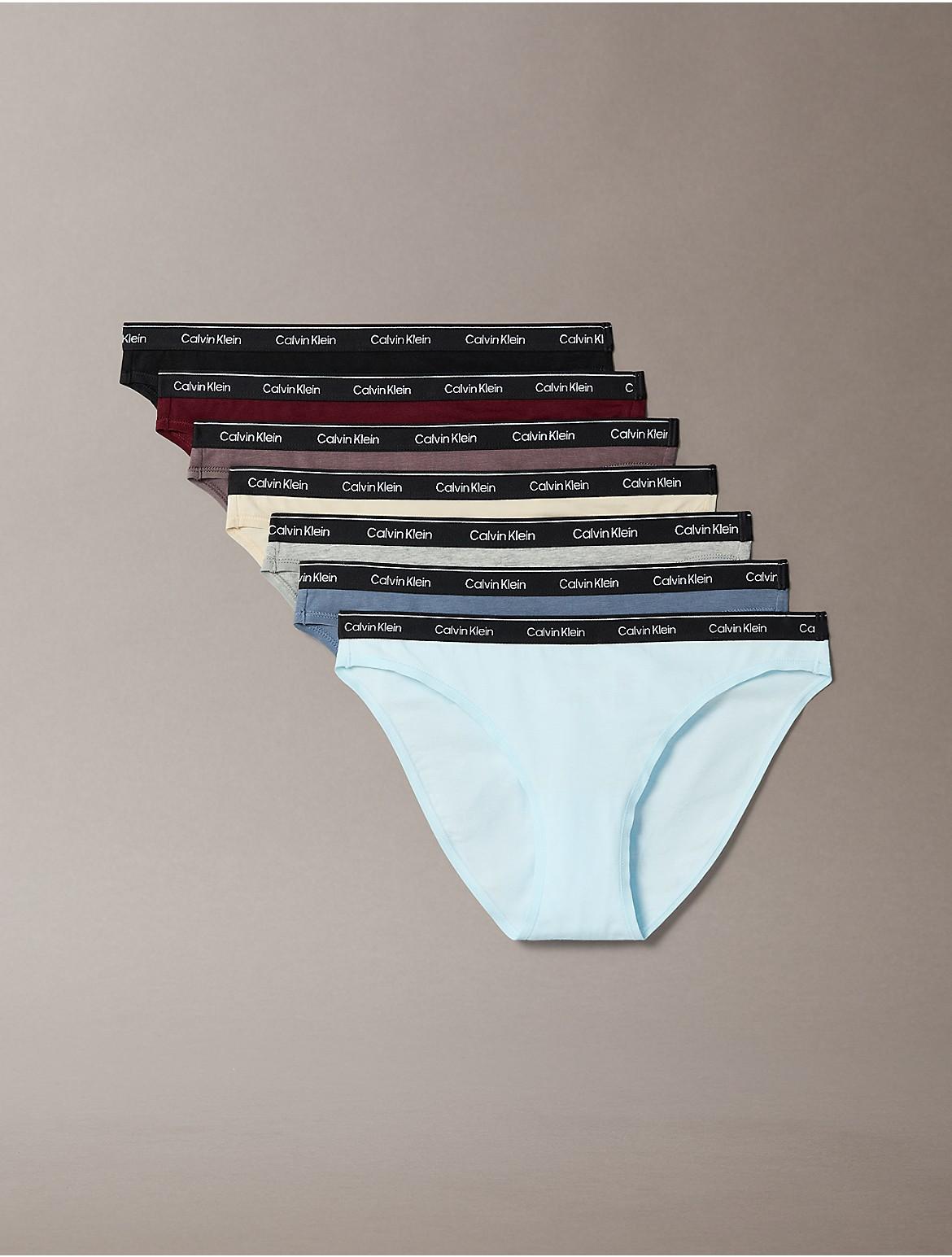 Calvin Klein Womens Modern Logo 7-Pack Bikini - Multi Product Image