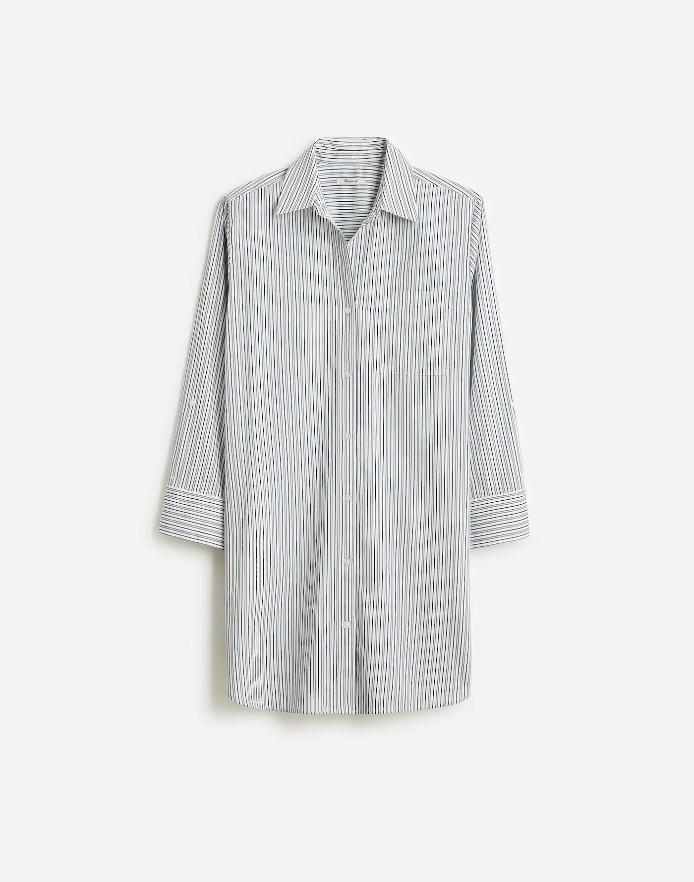 Y-Neck Relaxed Shirtdress Product Image
