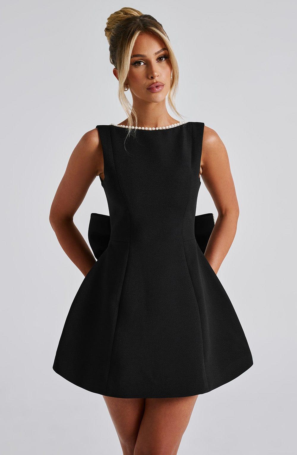 Carrie Mini Dress - Black Product Image
