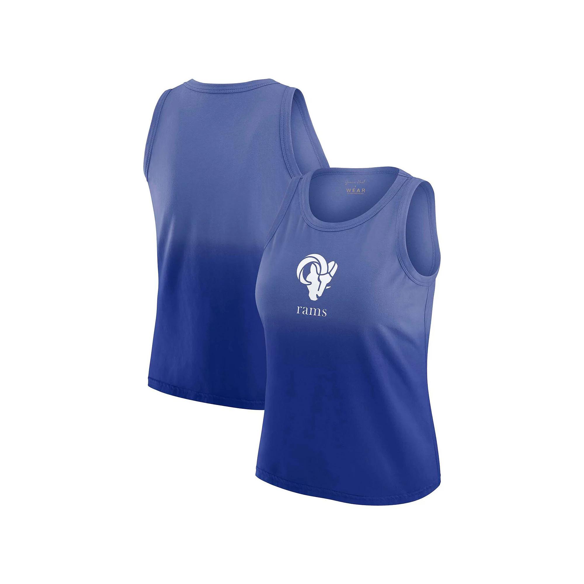 Women's WEAR by Erin Andrews x Gracie Hunt Navy Chicago Bears Ombre Tank Top,  Product Image