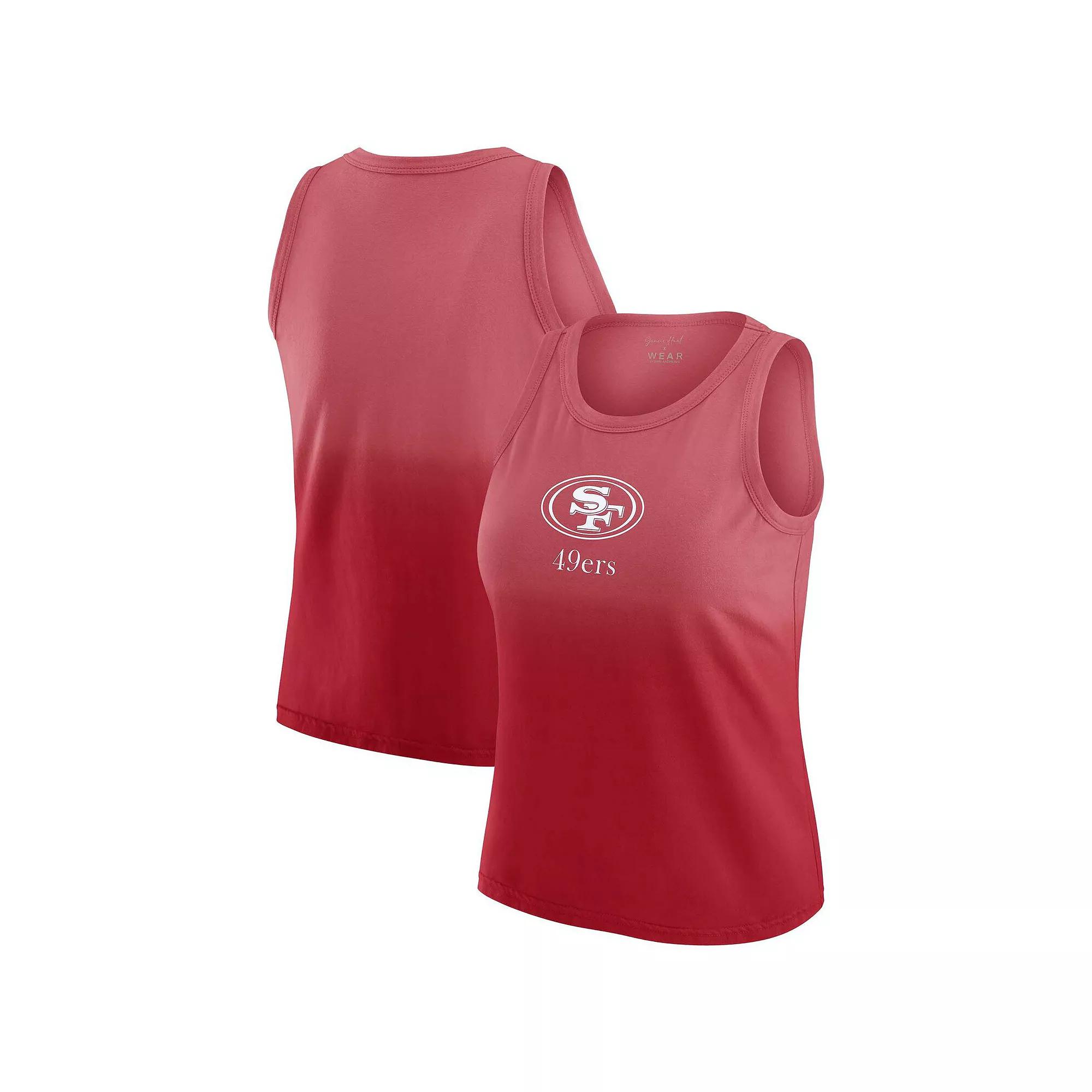 Women's WEAR by Erin Andrews x Gracie Hunt Navy Chicago Bears Ombre Tank Top,  Product Image