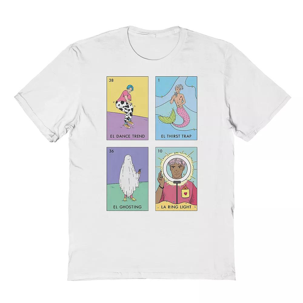 Men's El Salty Grid Graphic Tee, Size: XL, White Product Image