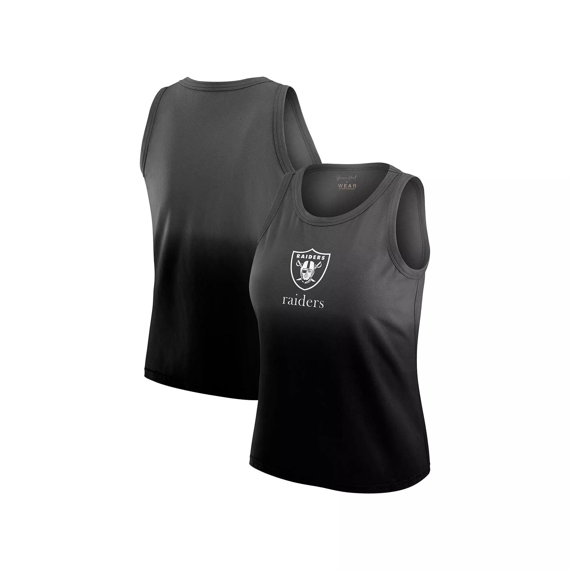Women's WEAR by Erin Andrews x Gracie Hunt Navy Chicago Bears Ombre Tank Top,  Product Image