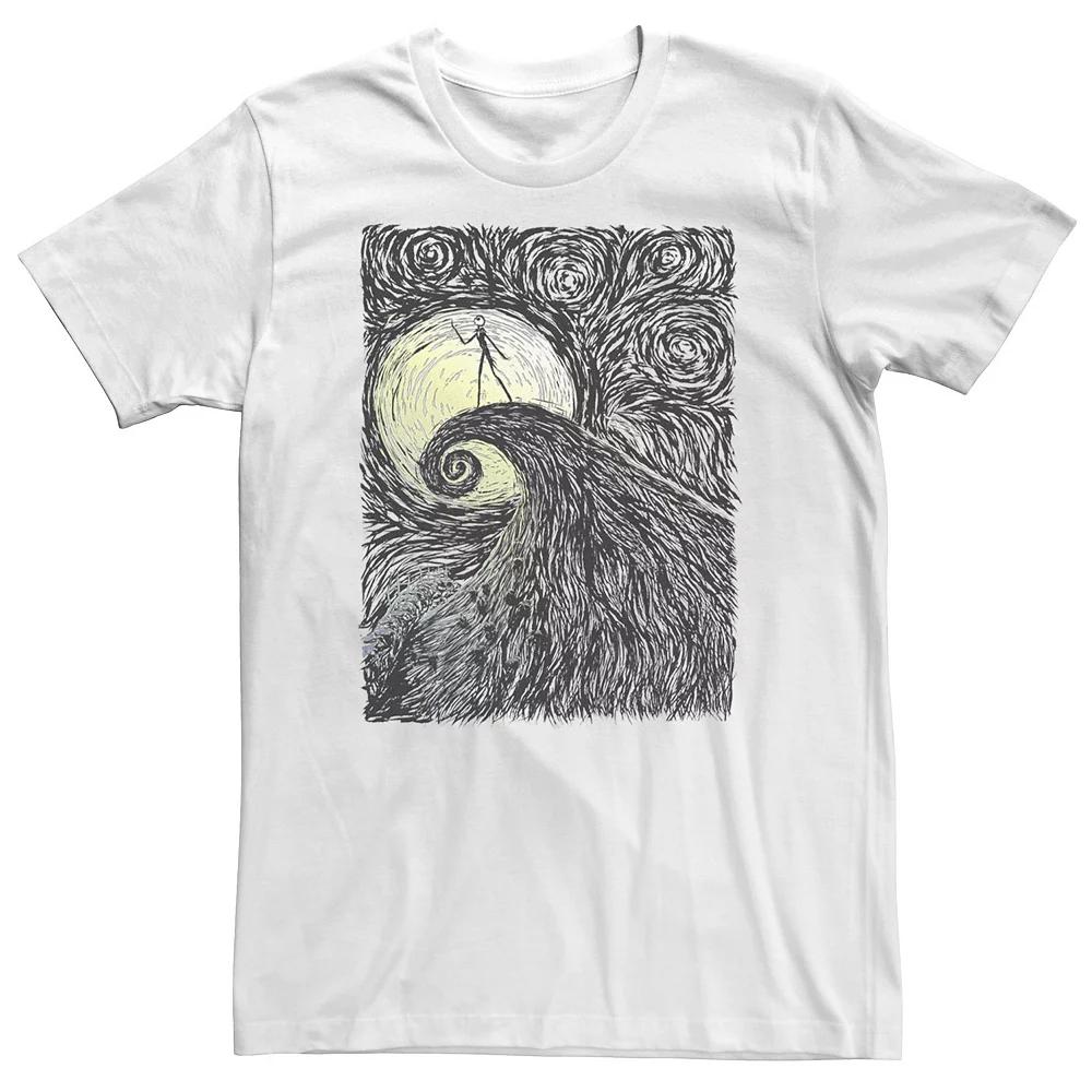 Big & Tall Disney The Nightmare Before Christmas Spiral Hill Portrait Tee, Men's,  Product Image