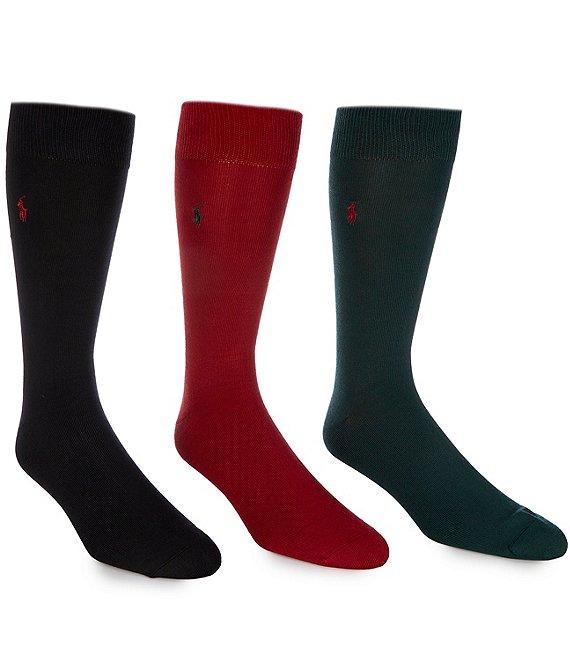 Polo Ralph Lauren Big & Tall Super Soft Dress Socks 3-Pack Product Image