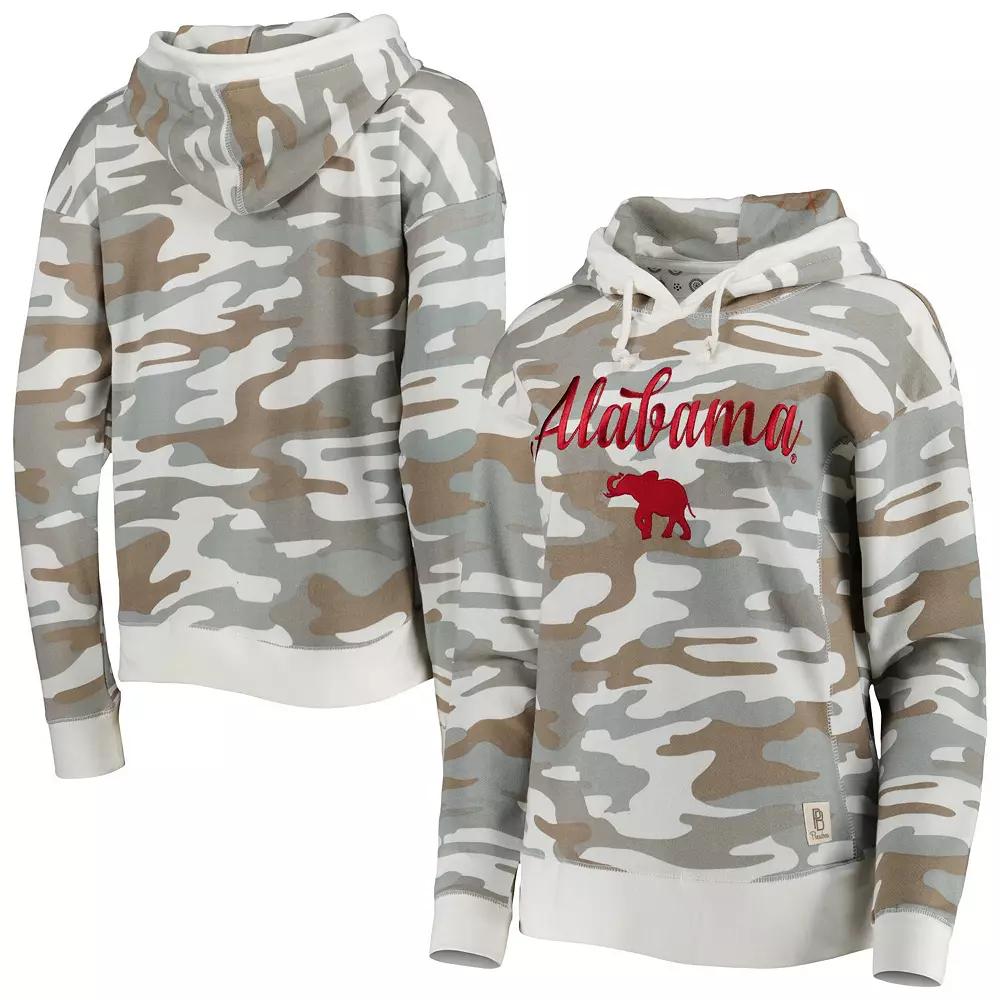 Women's Pressbox Camo Alabama Crimson Tide San Pablo Pullover Hoodie, Size: Small, Green Product Image