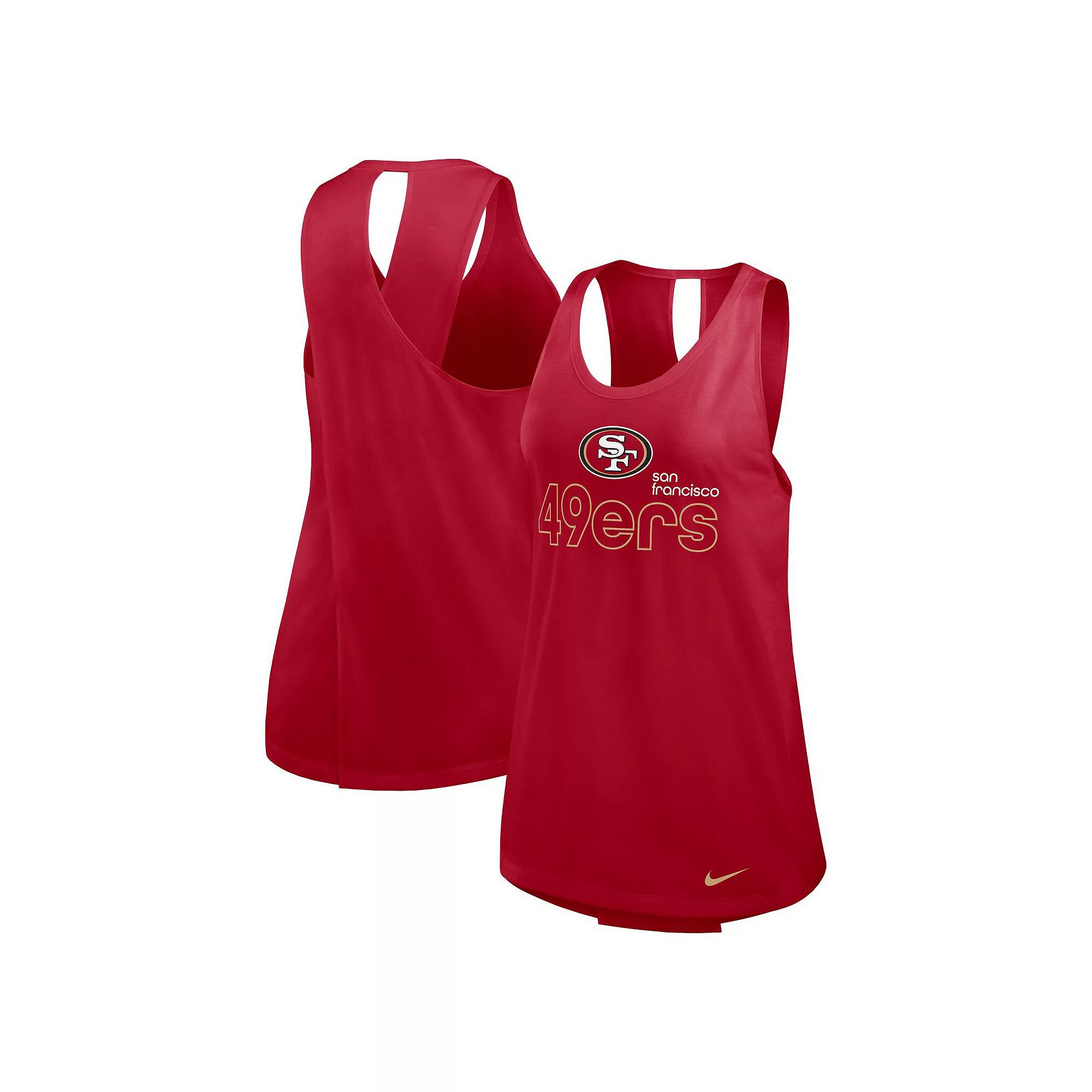 Women's Nike Scarlet San Francisco 49ers Performance Tank Top,  Product Image