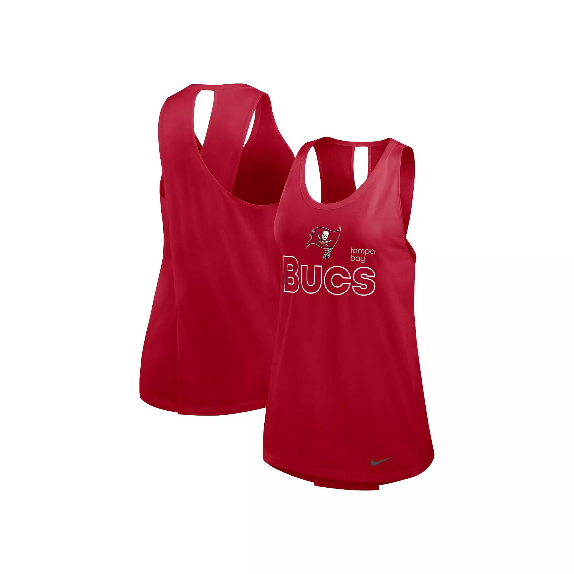 Women's Nike Red Tampa Bay Buccaneers Performance Tank Top,  Product Image