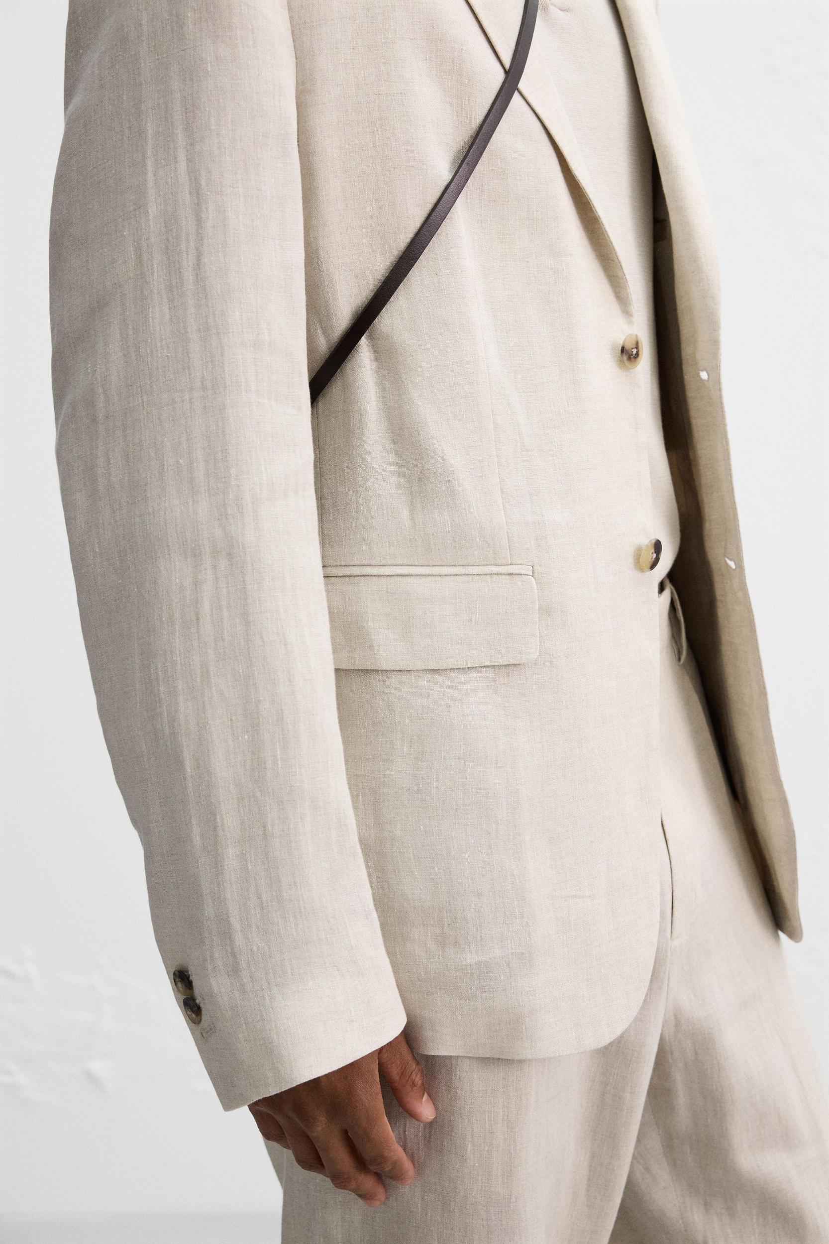 100% LINEN SUIT BLAZER Product Image