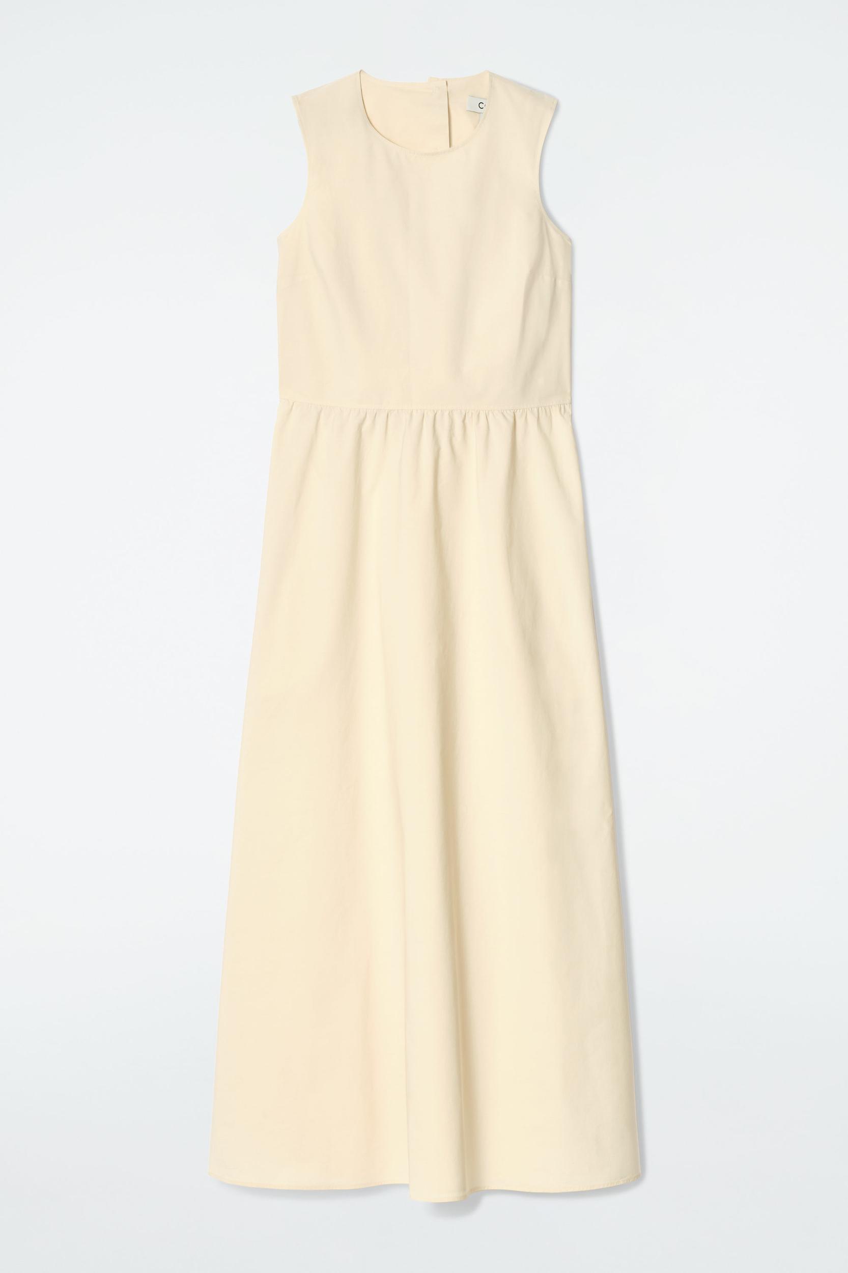 OPENBACK COTTON MAXI DRESS Product Image