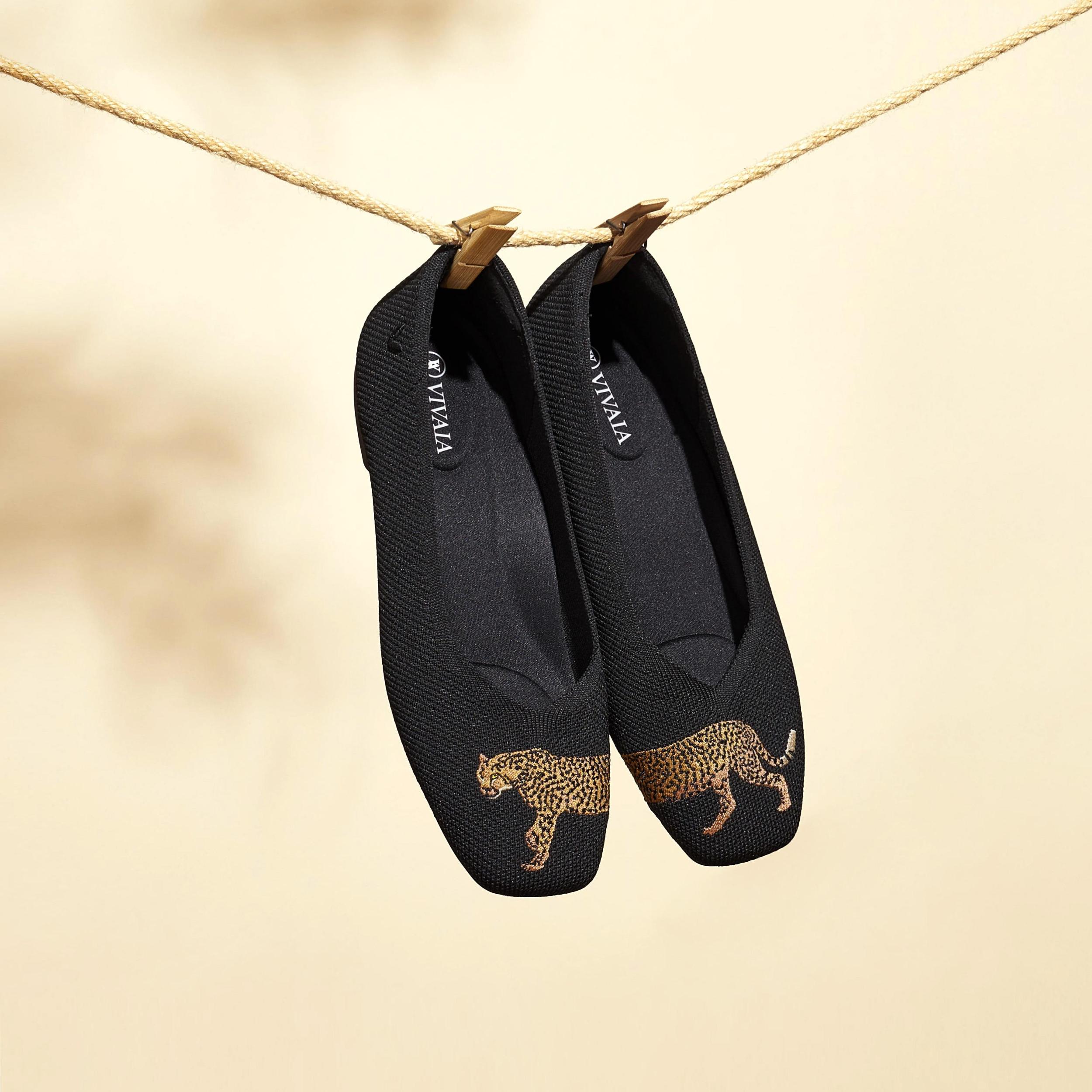 Square-Toe V-Cut Flats (Margot 2.0) Product Image