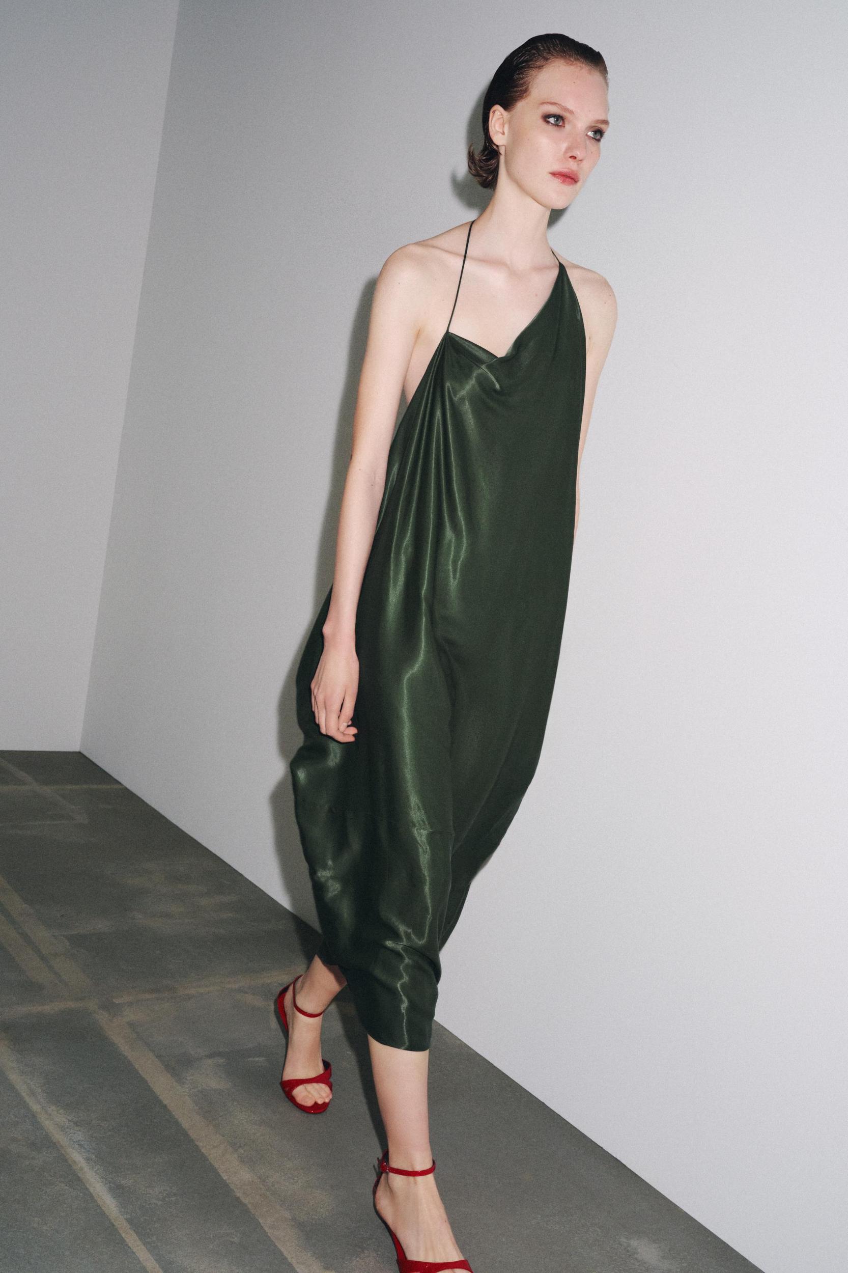 ZW COLLECTION ASYMMETRIC SATIN DRESS Product Image