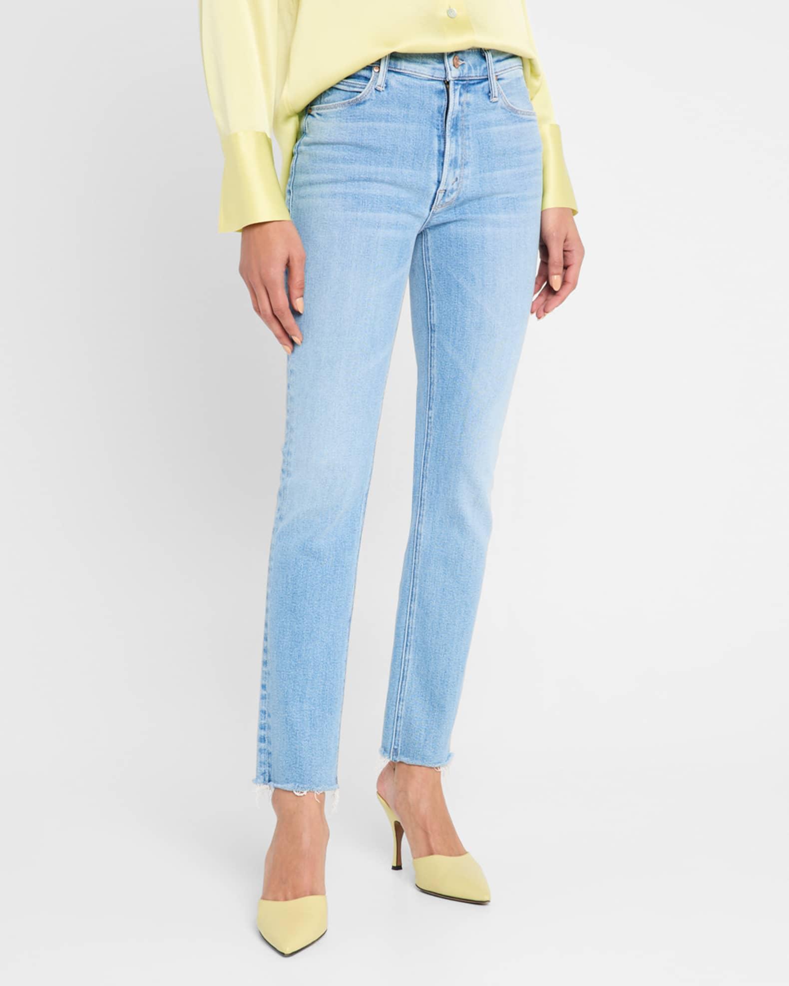 The Mid-Rise Dazzler Ankle Fray Jeans Product Image