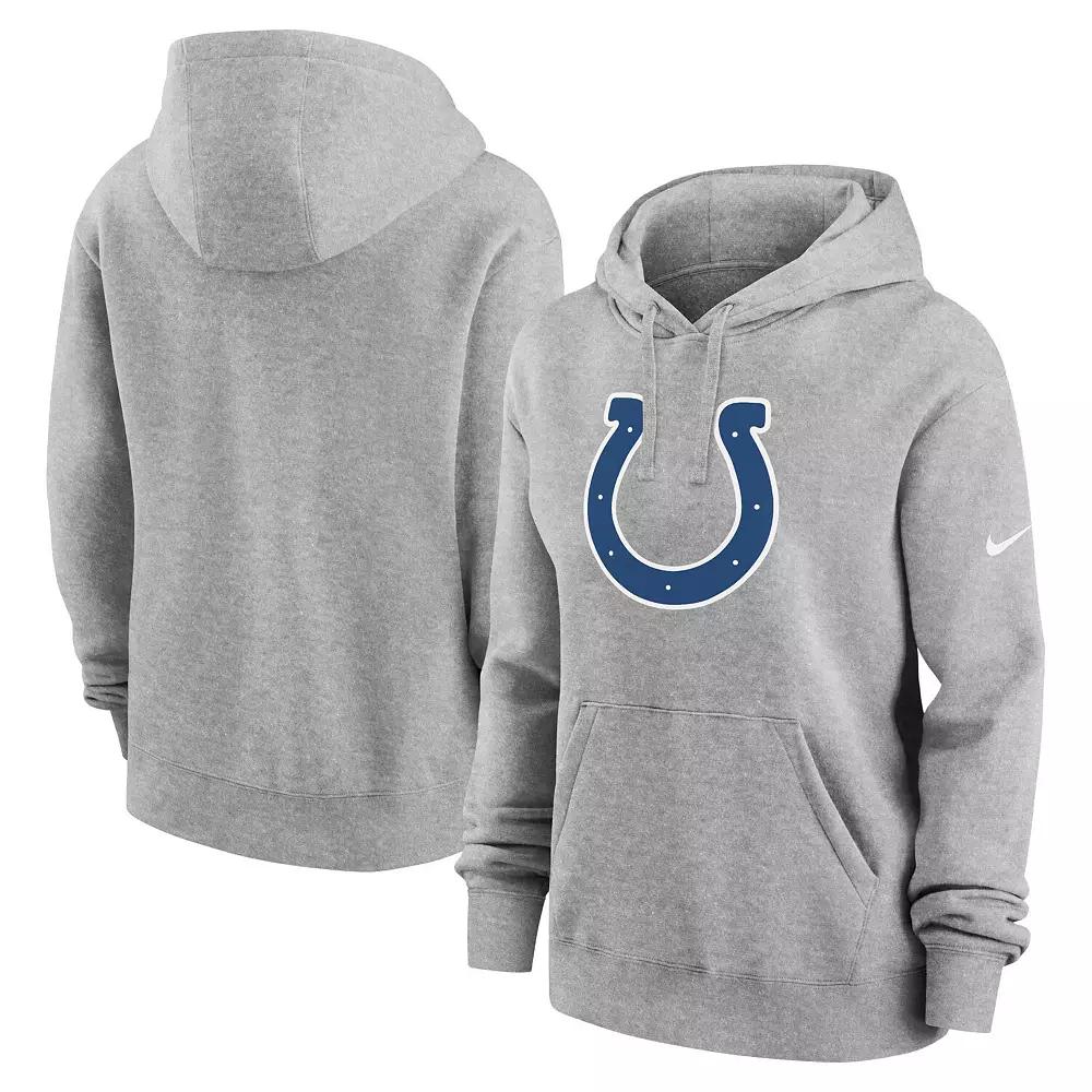 Women's Nike Heather Gray Indianapolis Colts Club Fleece Pullover Hoodie,  Product Image