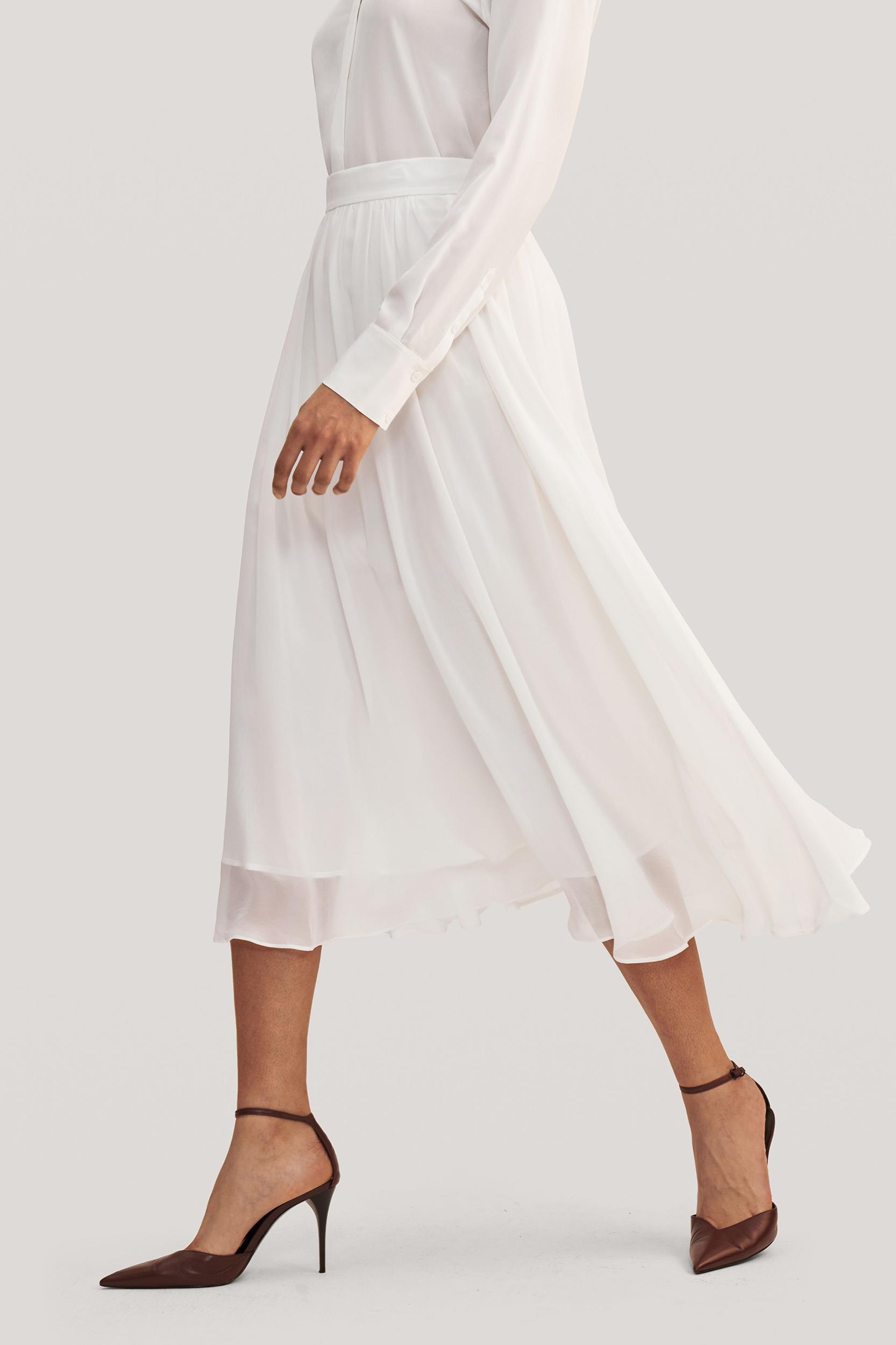 Double-layer Silk Tulle Skirt Product Image