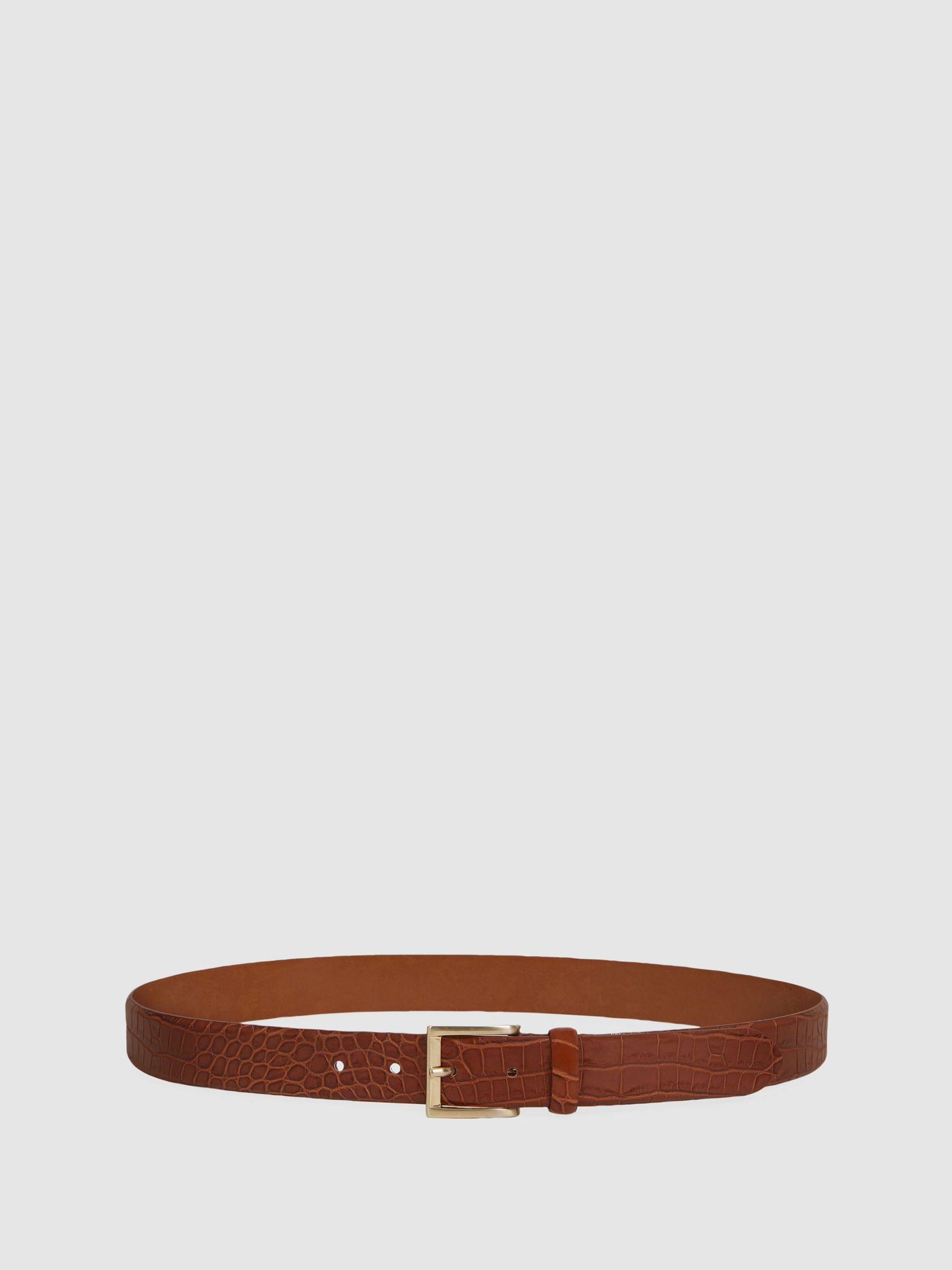 Leather Belt in Tan Product Image