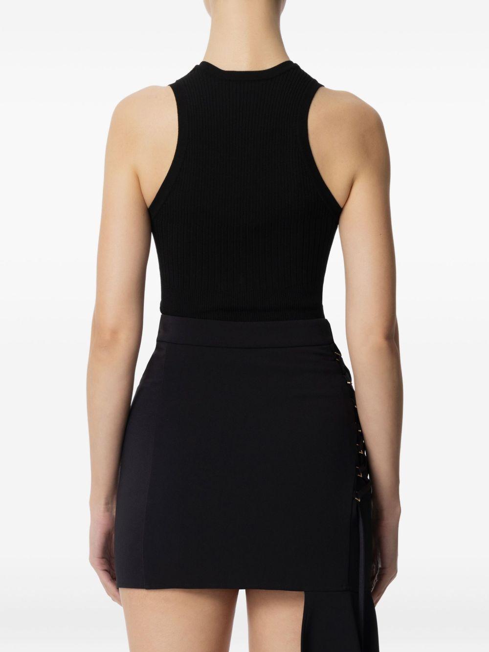 ribbed v-neck top Product Image