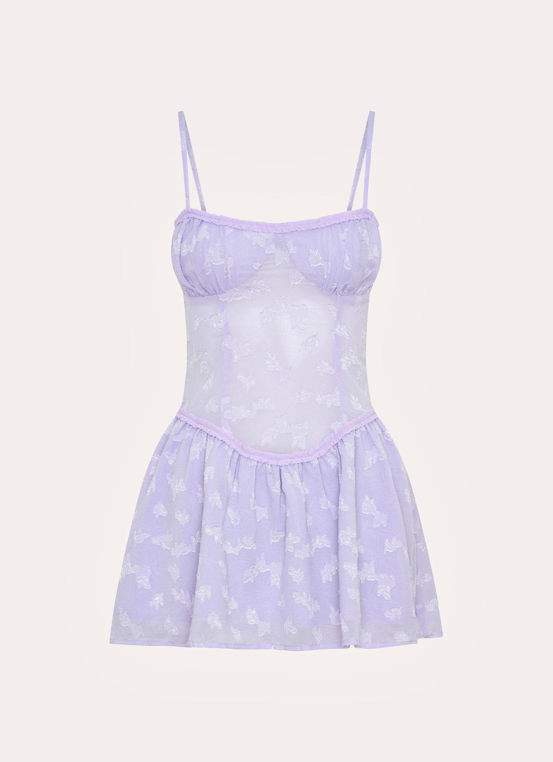Morgana Mini Dress - Lilac Product Image
