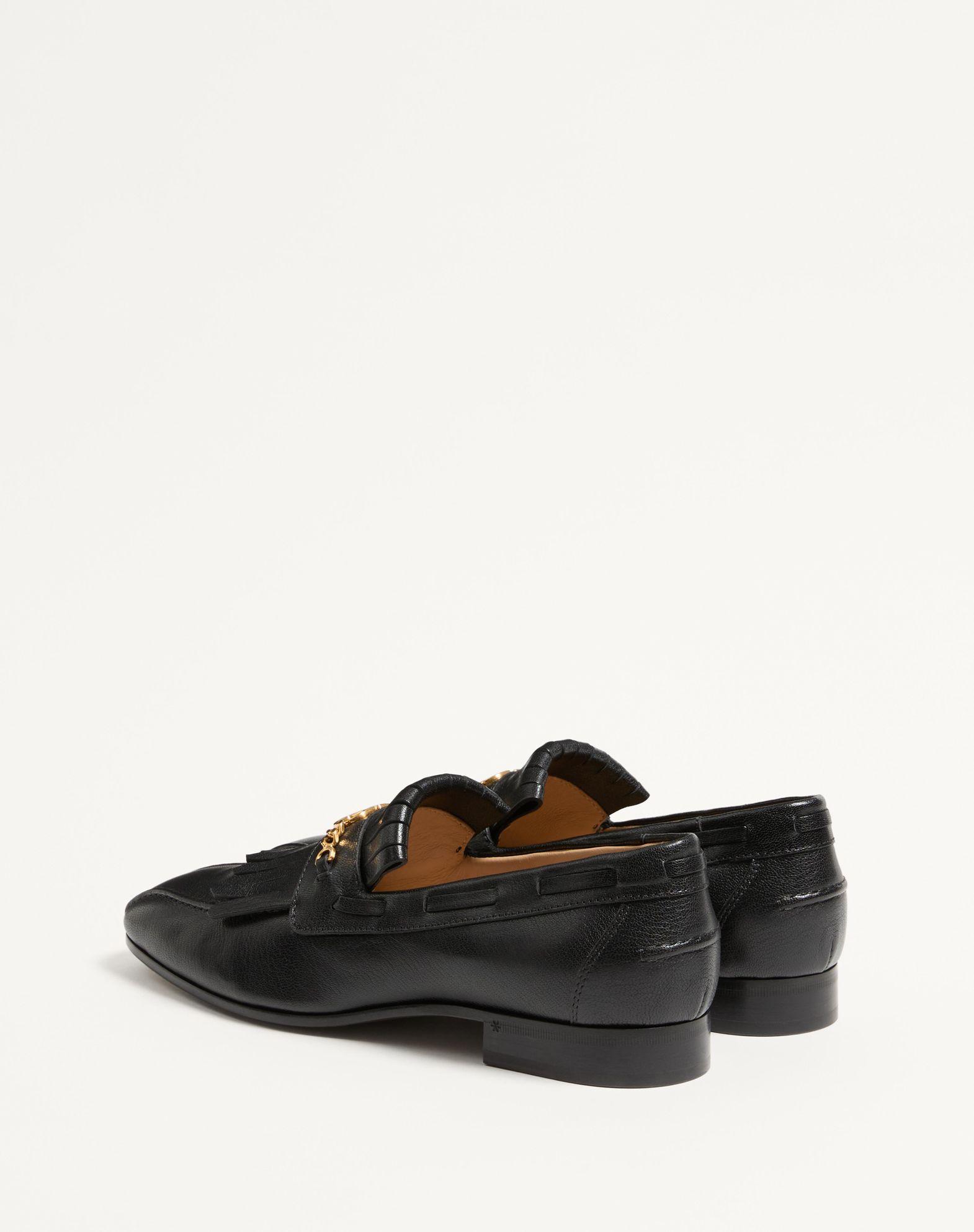 Vlogo Signature Kidskin Loafer With Fringes Product Image
