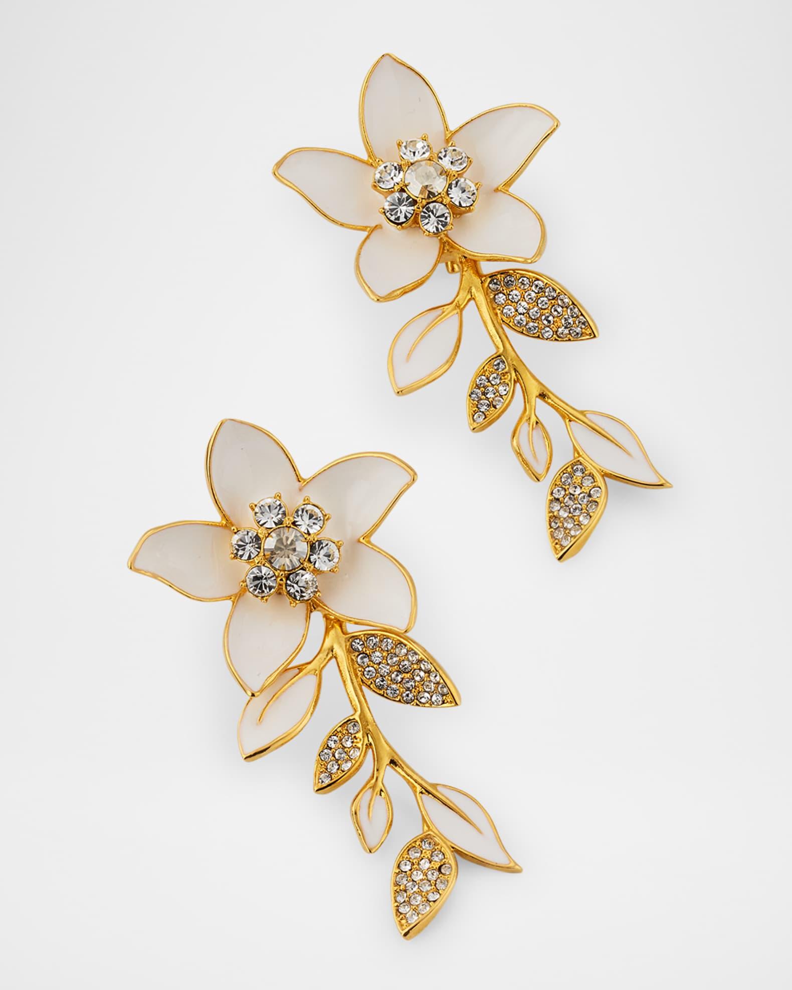 Jasmin Enamel Earrings Product Image