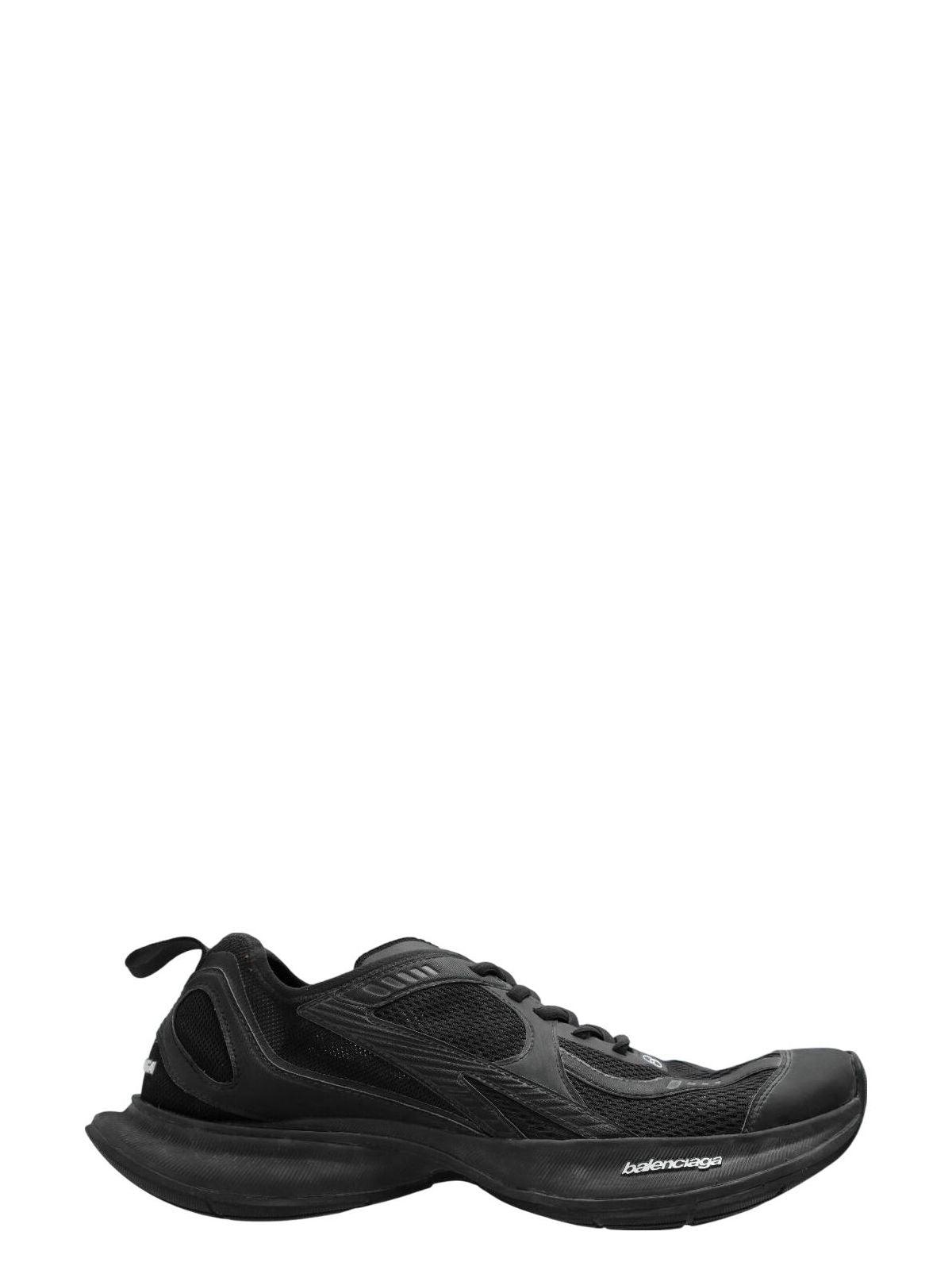 BALENCIAGA Black Mesh And Rubber Circuit Sneakers Product Image