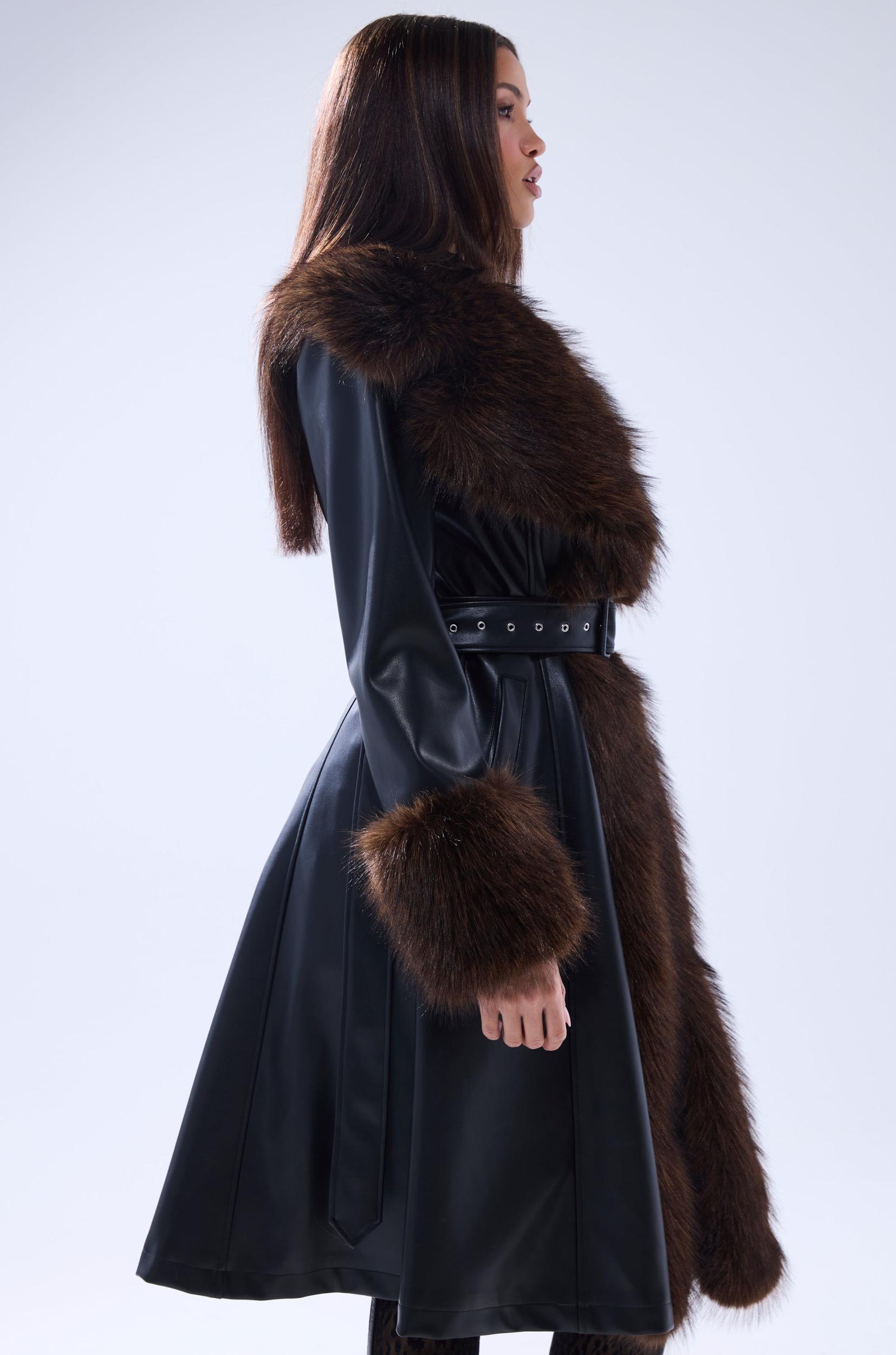 MAIN SQUEEZE FUR TRIM TRENCH Product Image