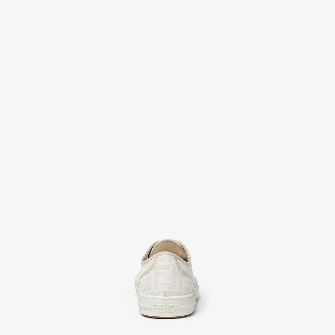 Fendi DominoWhite fabric low-tops Product Image