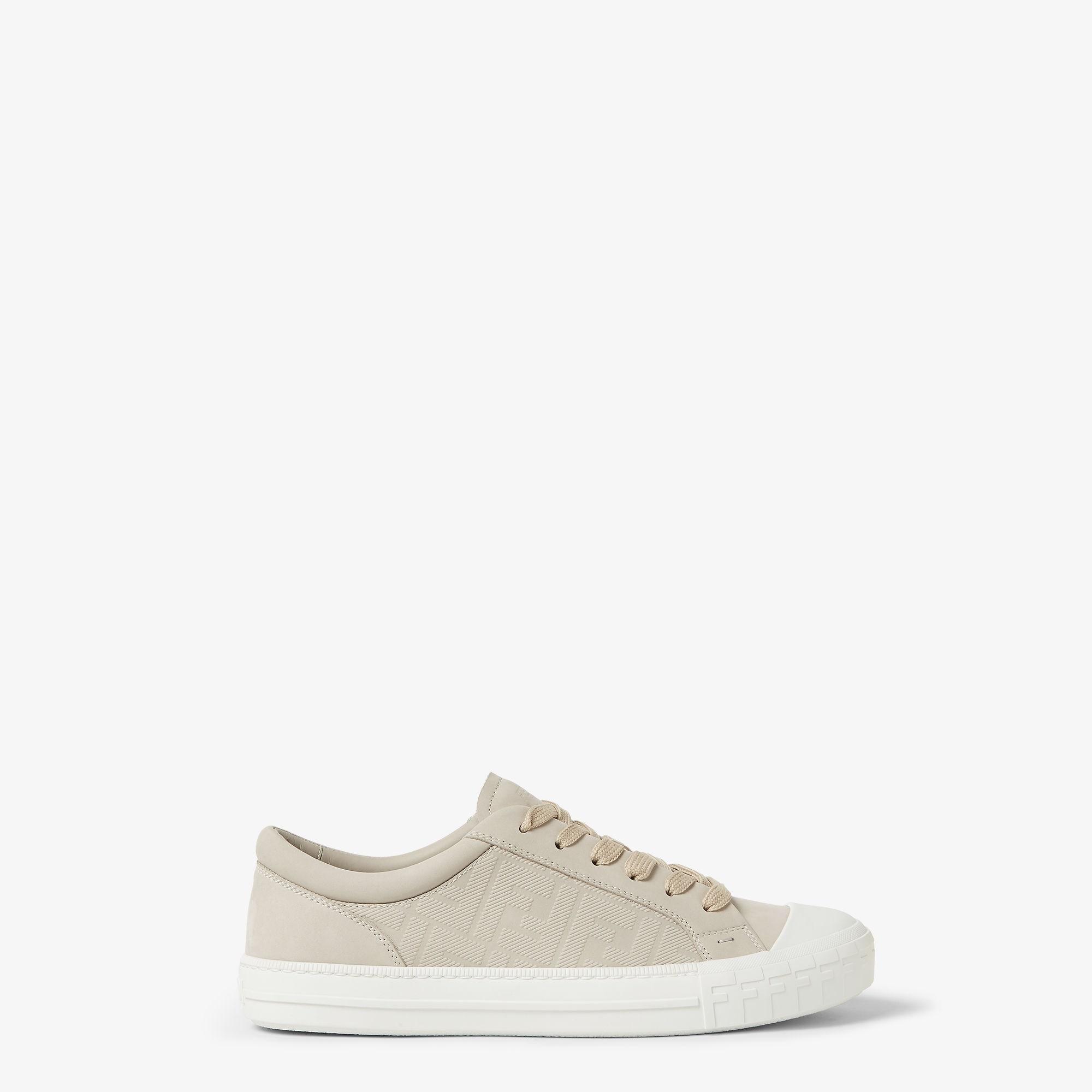 Domino sneakersBeige nubuck leather low-tops Product Image