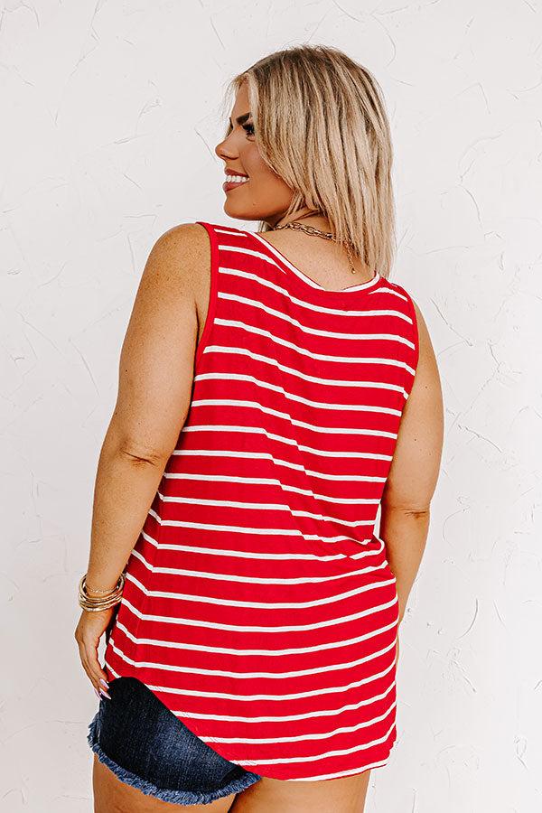 Afternoon Sail Stripe Shift Tank Curves Product Image