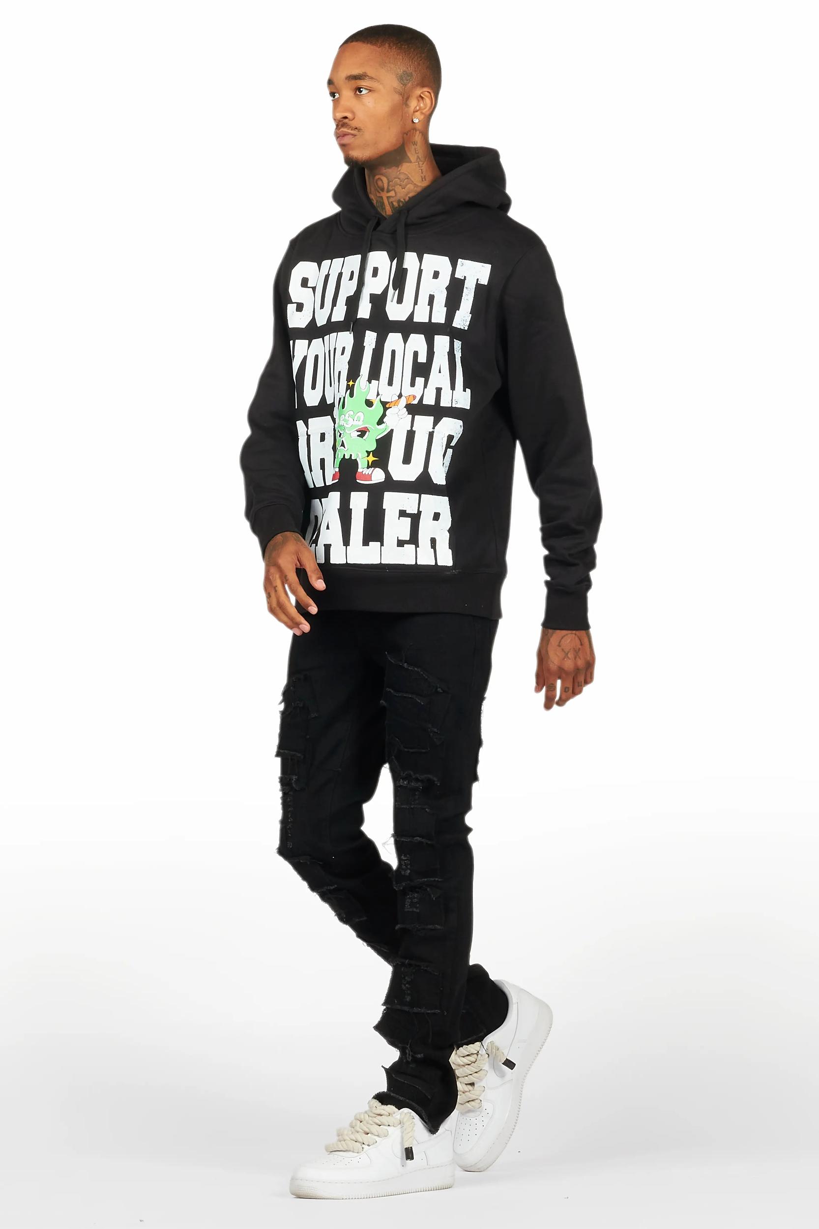 Tarl Black Hoodie & Camden Slim Fit Jean Bundle Male Product Image