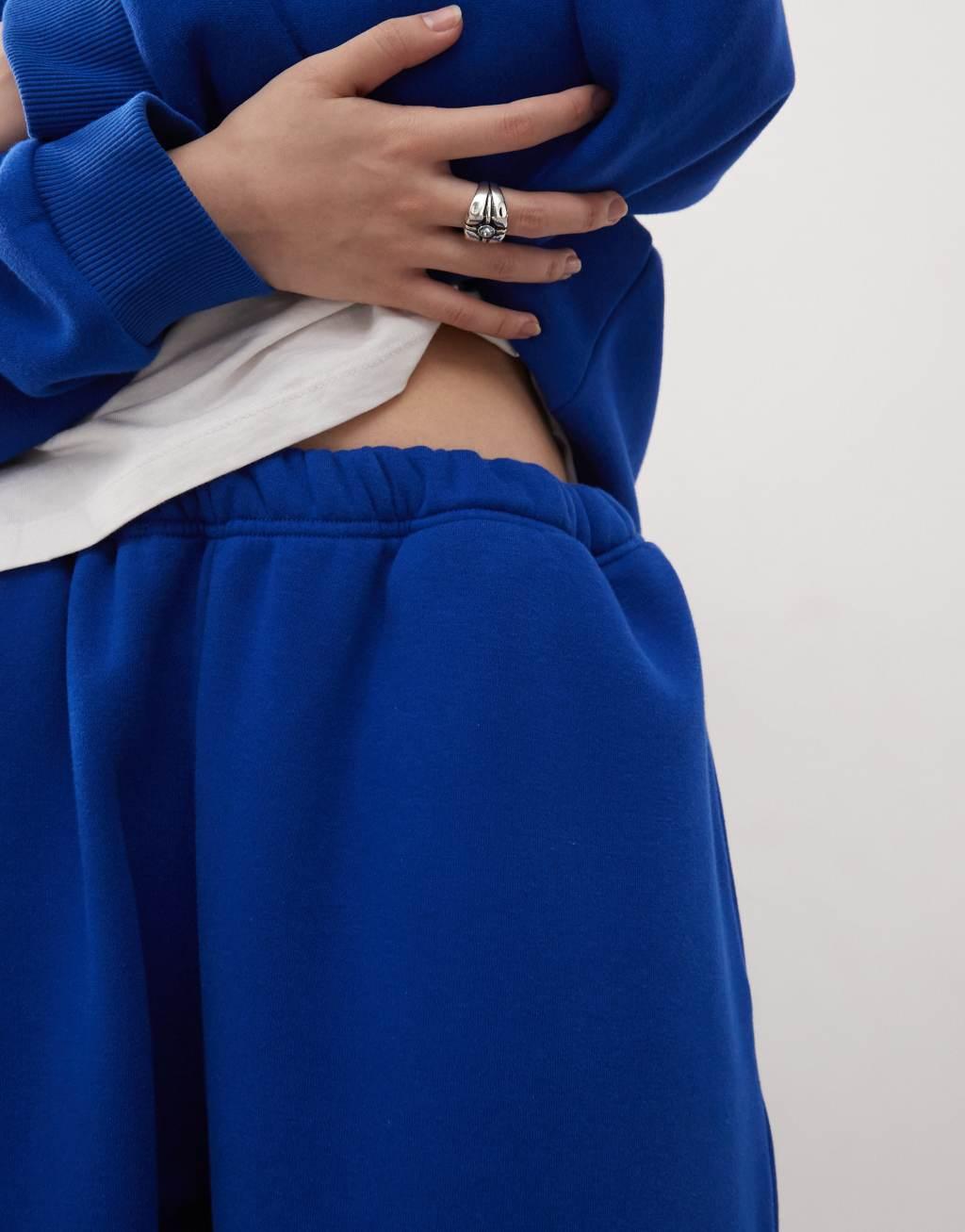 COLLUSION relaxed sweatpants in blue Product Image