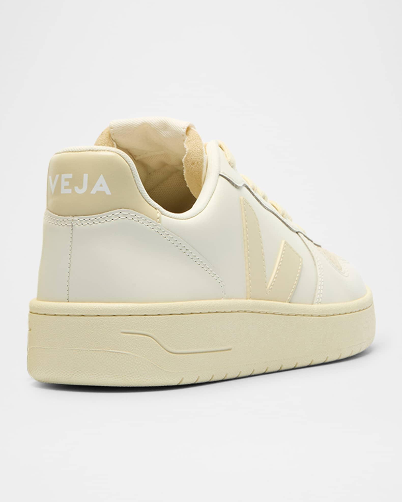 V-10 Bicolor Leather Low-Top Sneakers Product Image