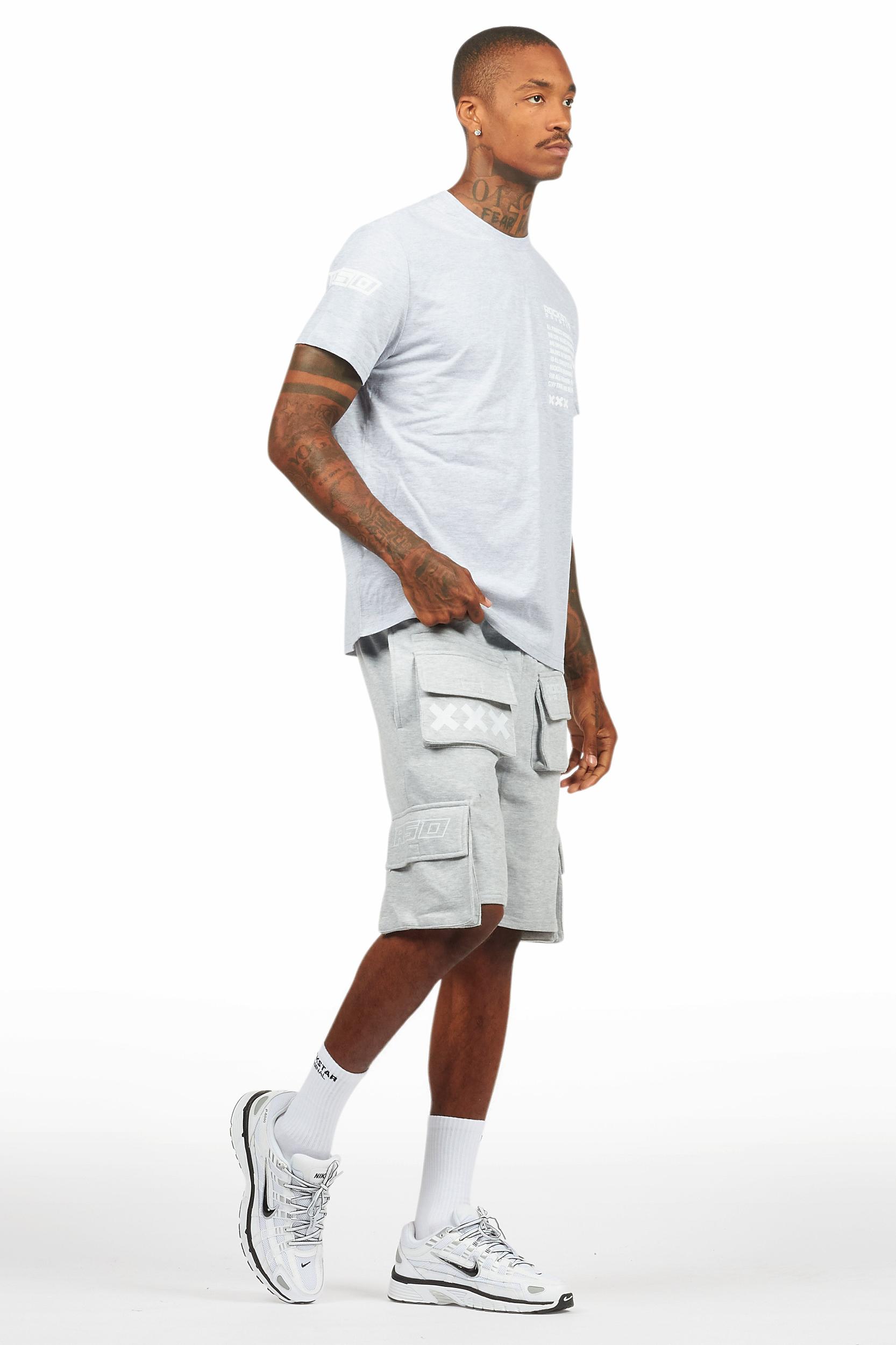 Jash Heather Grey Short Set Male Product Image