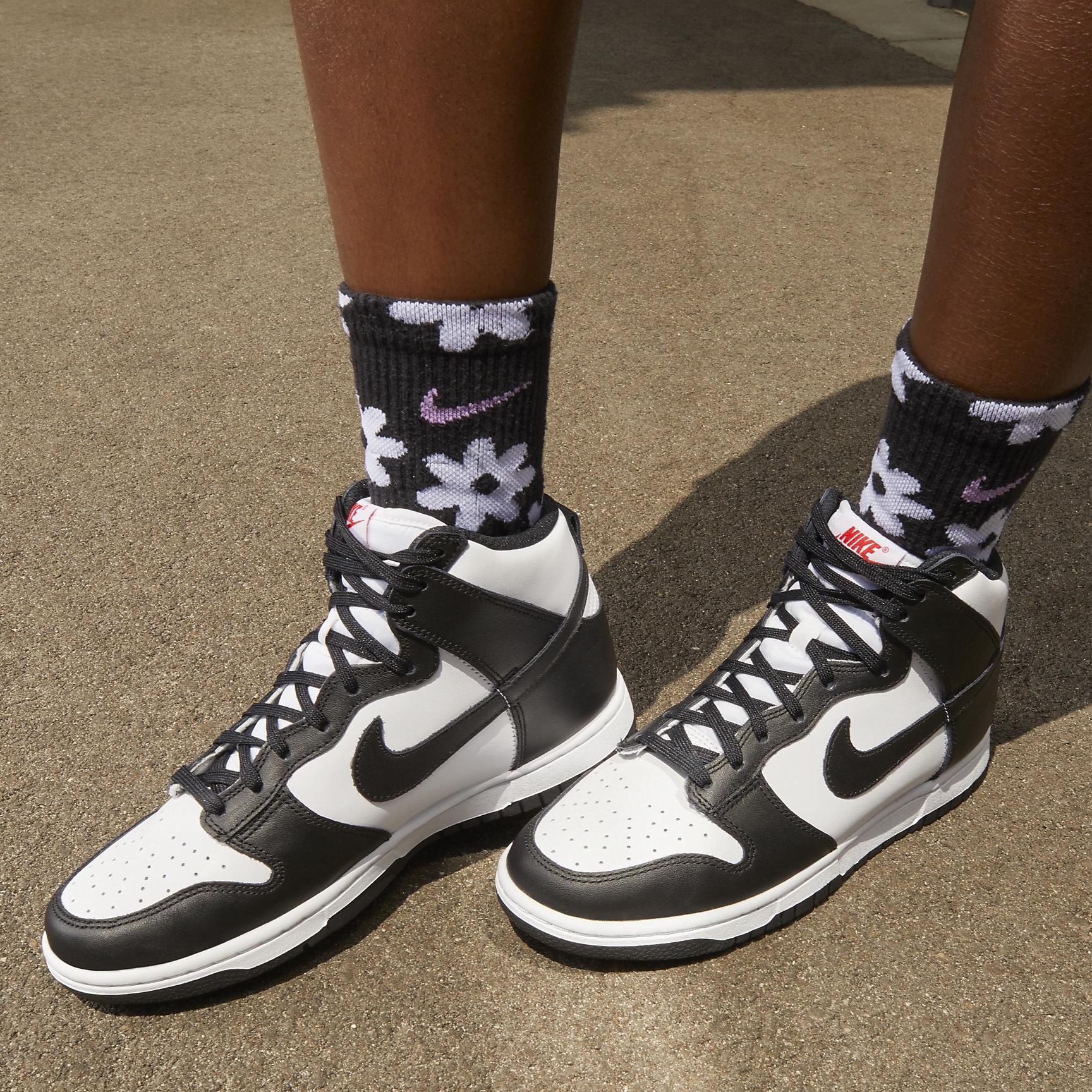 Nike Womens Nike Dunk High - Womens Shoes White/Black Product Image