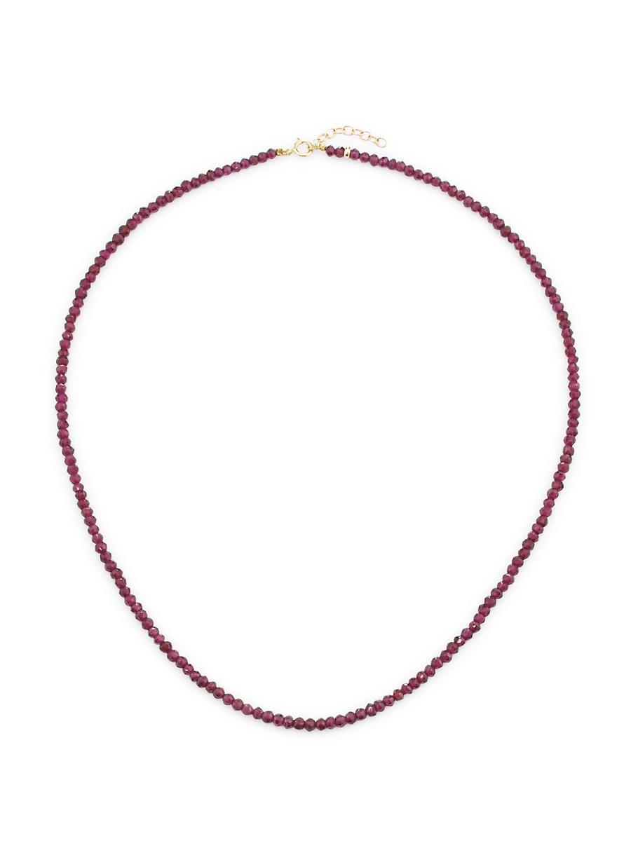 Womens Birthstone 14K Yellow Gold & Gemstone Beaded Necklace Product Image