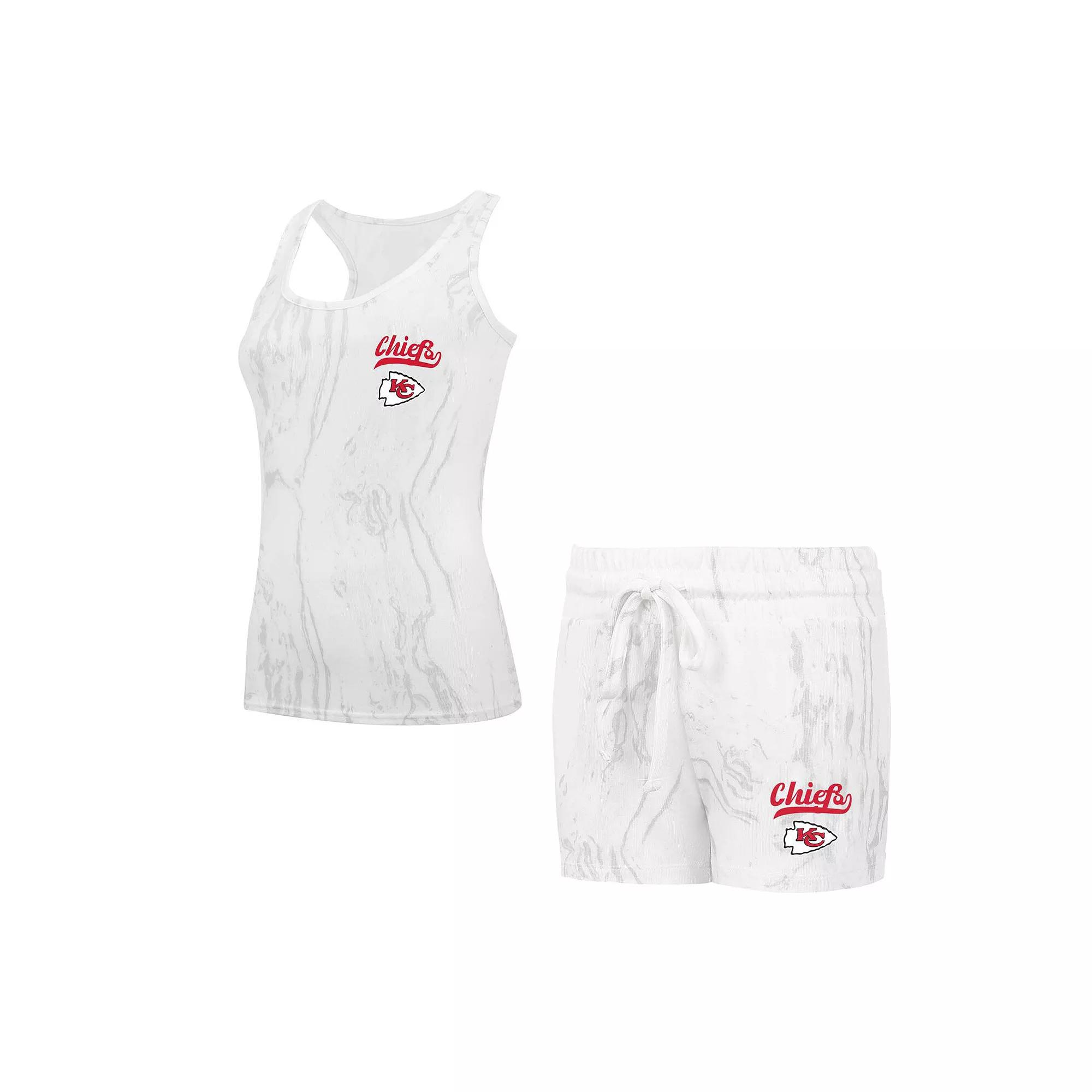 Women's Concepts Sport Kansas City Chiefs Quartz Hacci Knit Tank Top & Shorts Sleep Set,  Product Image