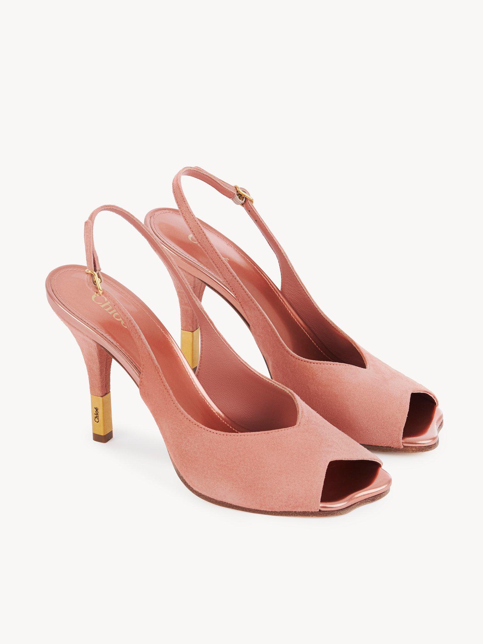 Heeled Flower Sandal Product Image