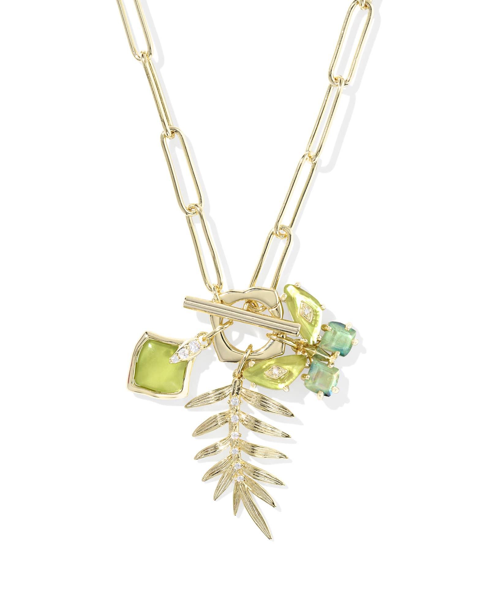 Bianca Butterfly Gold Charm Necklace Product Image