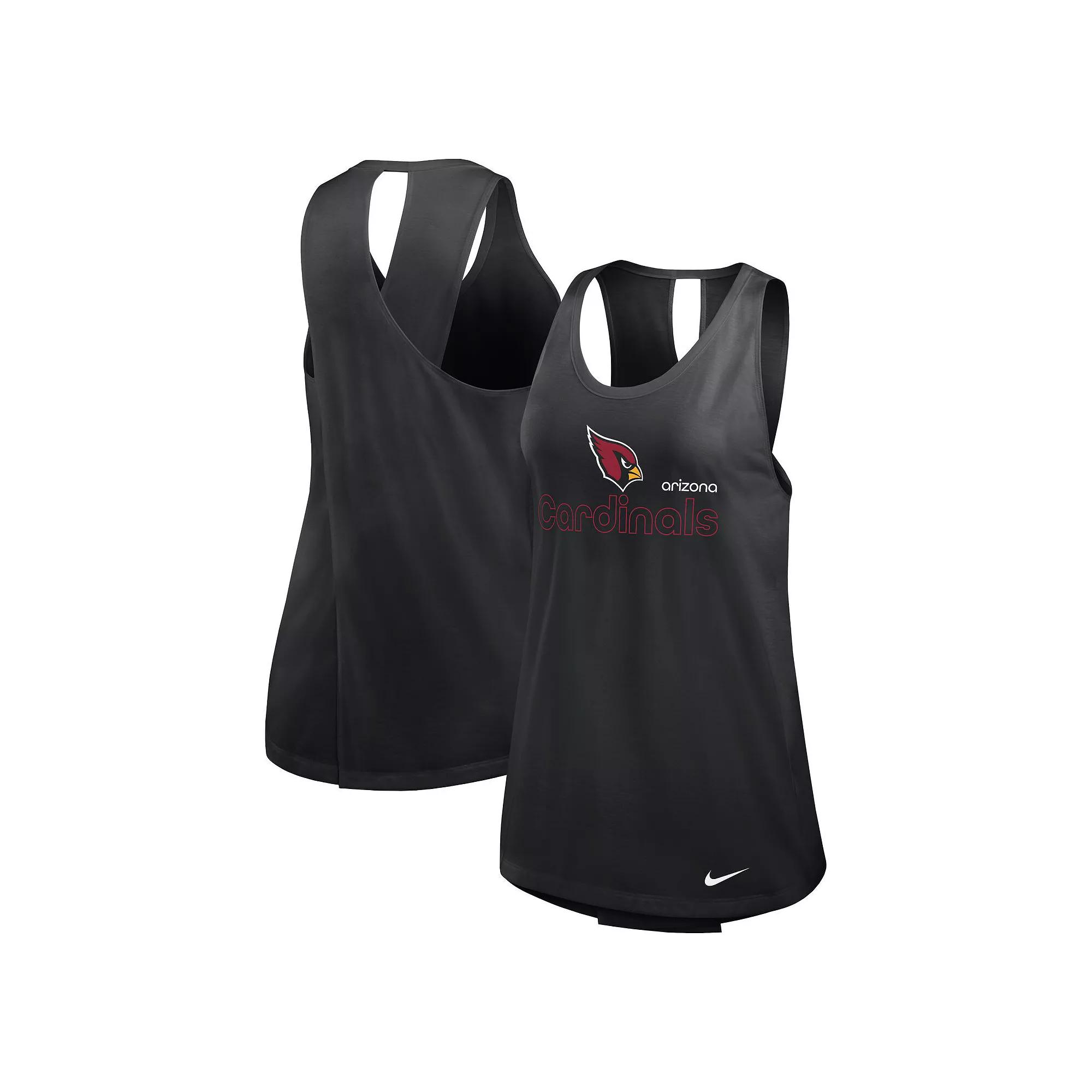 Women's Nike Black Arizona Cardinals Crossback Performance Tank Top,  Product Image