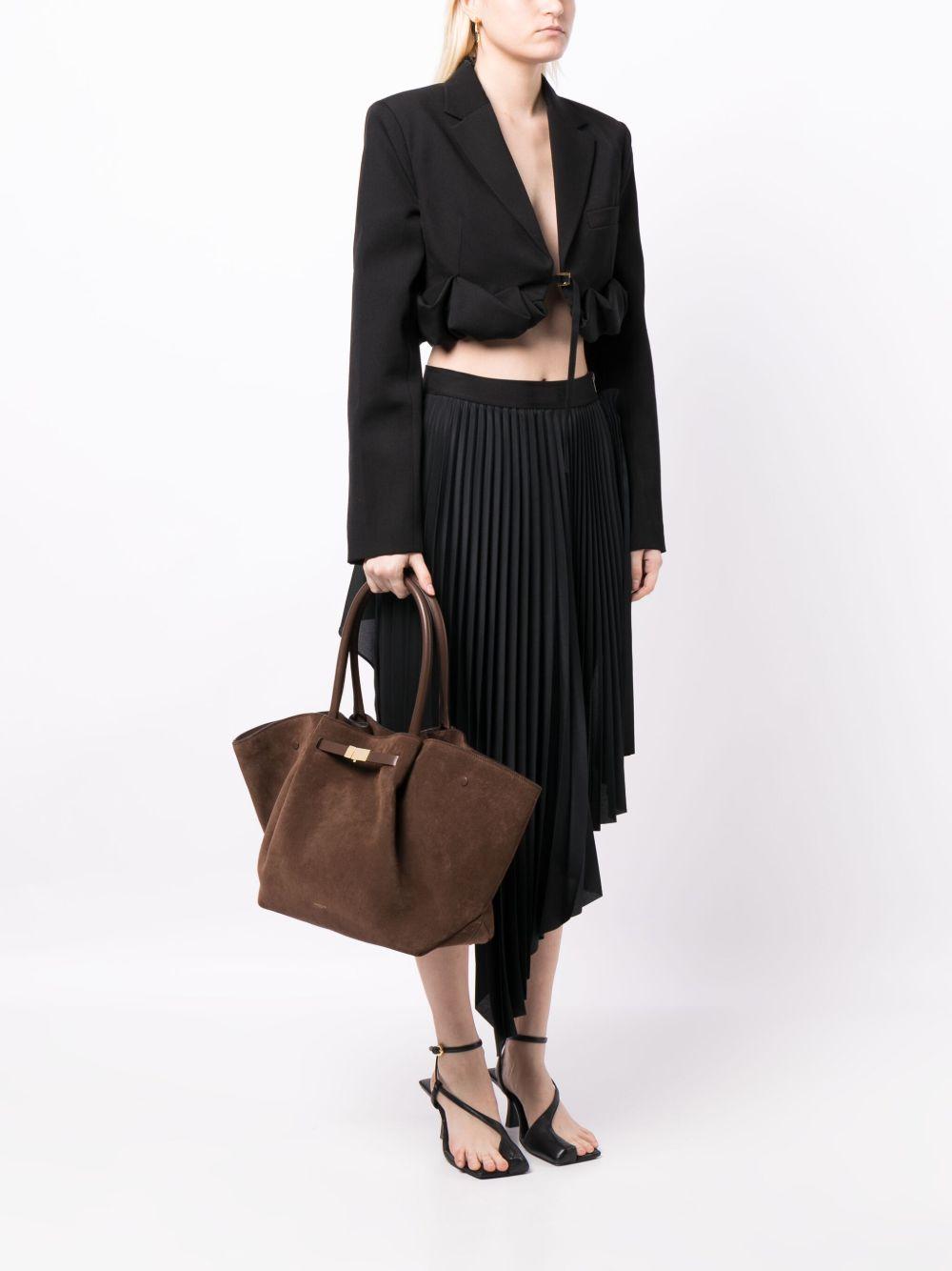 The New York croc-embossed tote bag Product Image