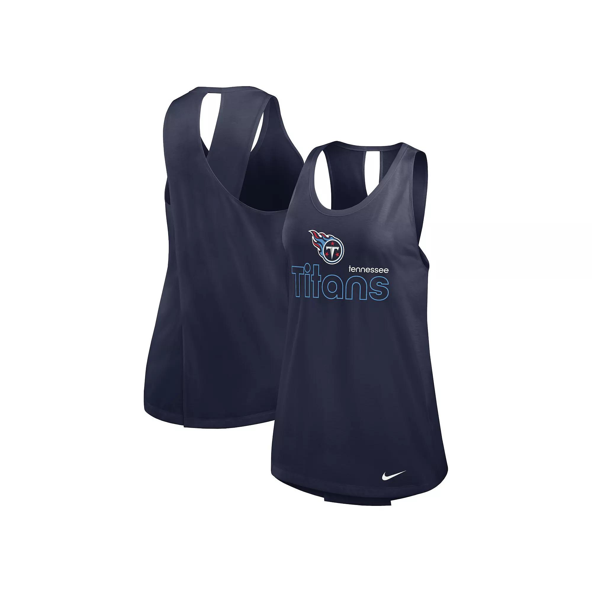 Women's Nike Navy Tennessee Titans Performance Tank Top,  Product Image