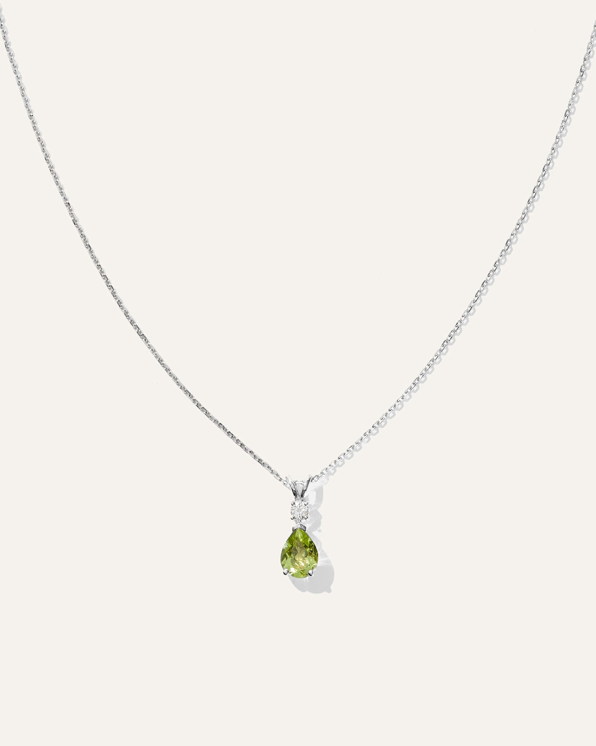 Quince | Women's 14K Gold Diamond & Semi-Precious Gemstone Drop Necklace Product Image
